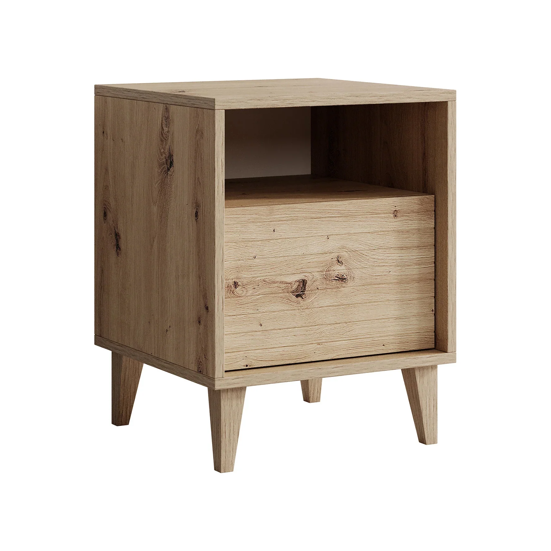 Fuzete - Nachtkastje - Eiken - 40x40x52 - Image 6
