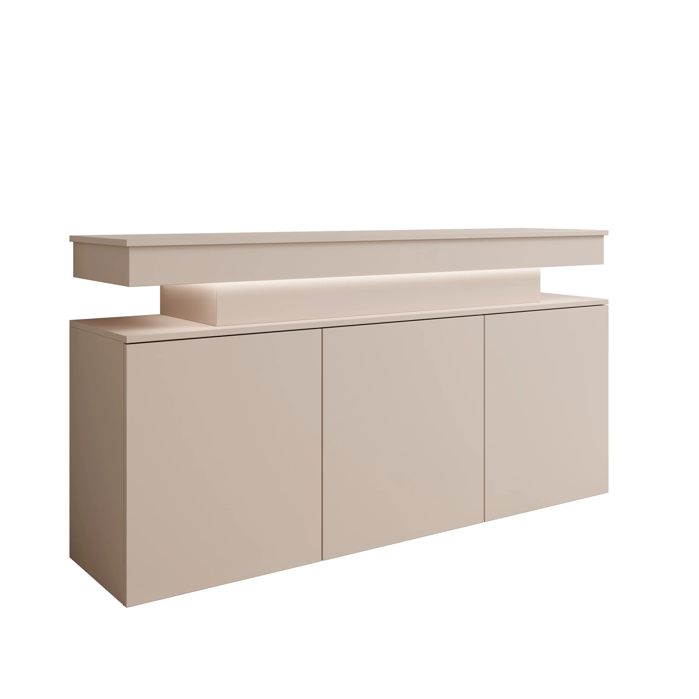 Galan - Dressoir met LED - Beige - 160x39x83 cm - Image 6