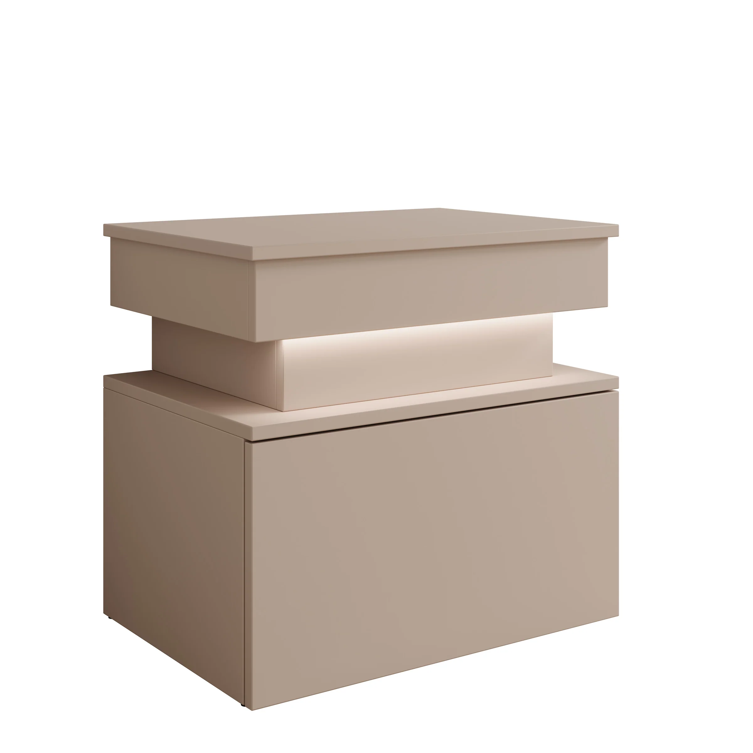 Galan - Nachtkastje - Beige - 55x39x51 cm - Image 6