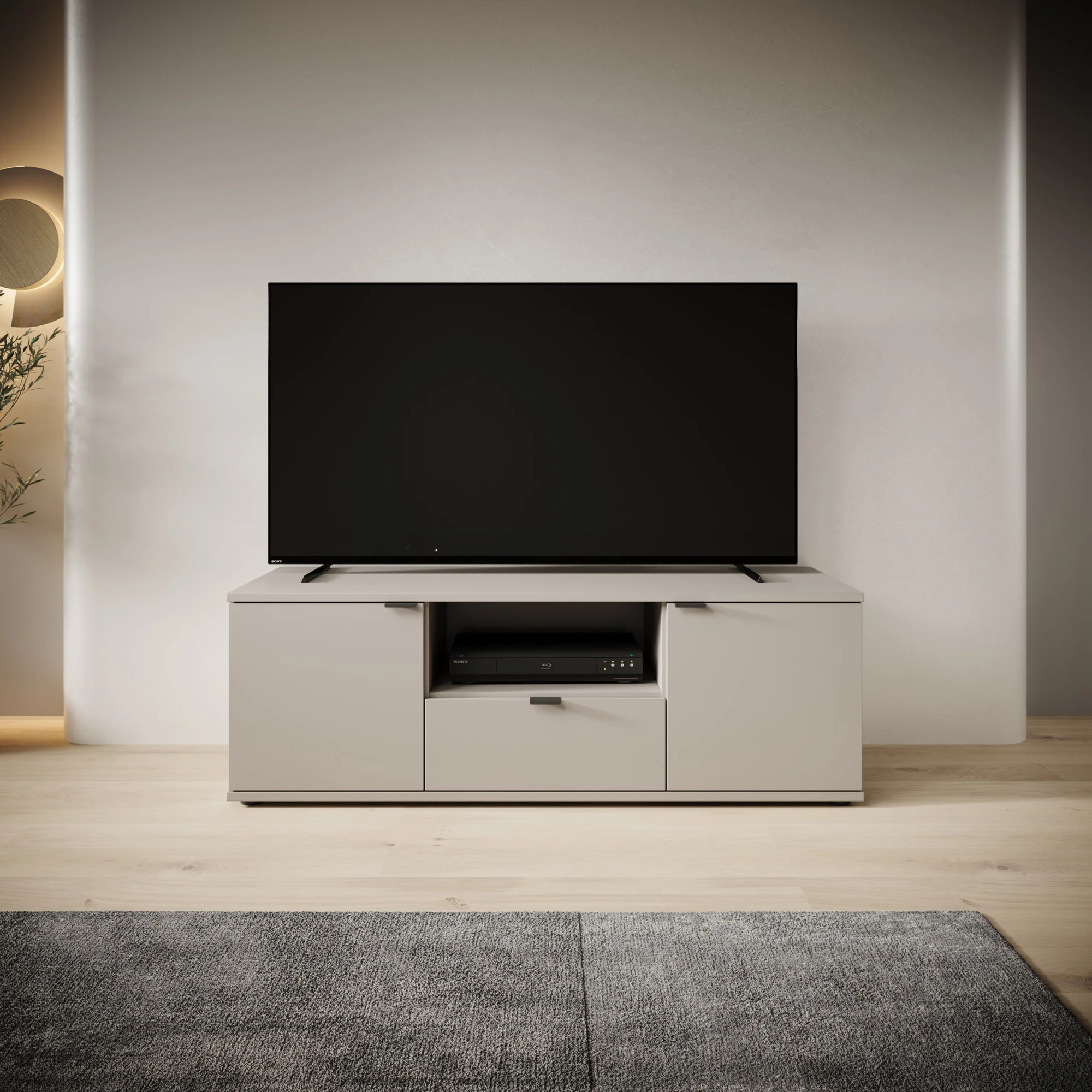 Galeno - TV-Meubel - Beige - 130x41x44 cm - Image 3