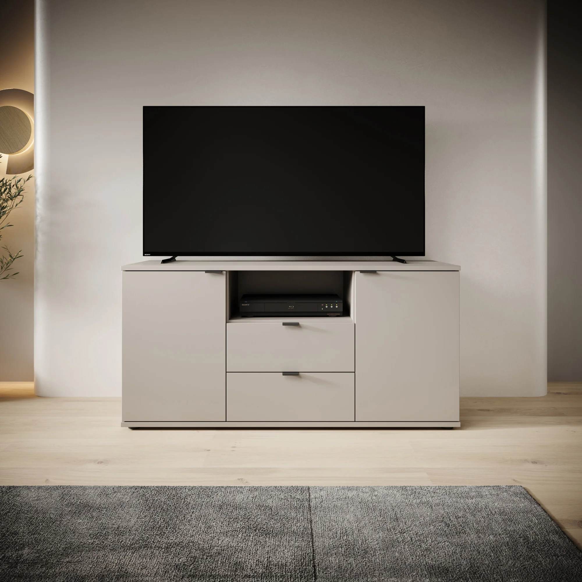 Galeno - TV-Meubel - Beige - 130x41x63 cm - Image 3