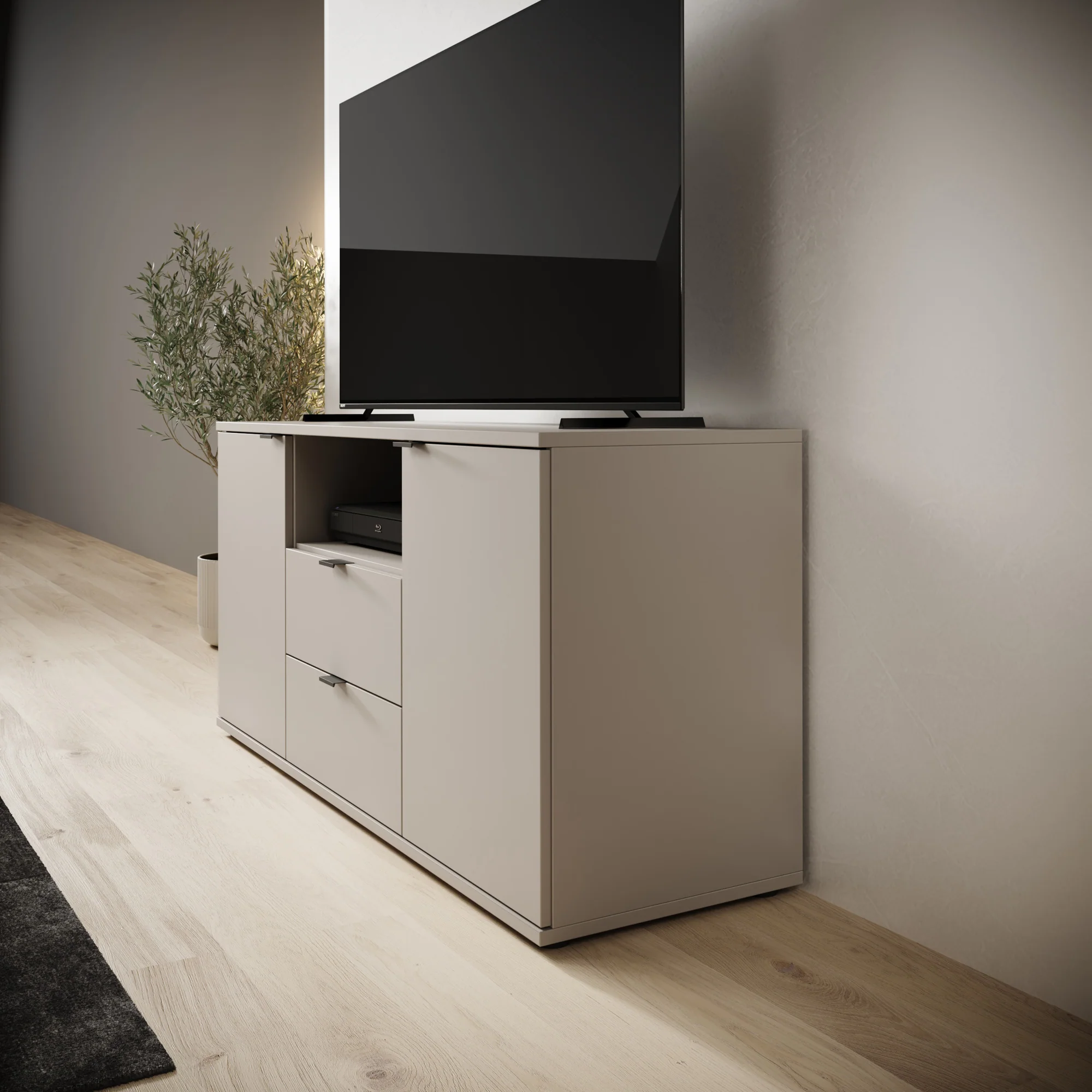 Galeno - TV-Meubel - Beige - 130x41x63 cm - Image 4