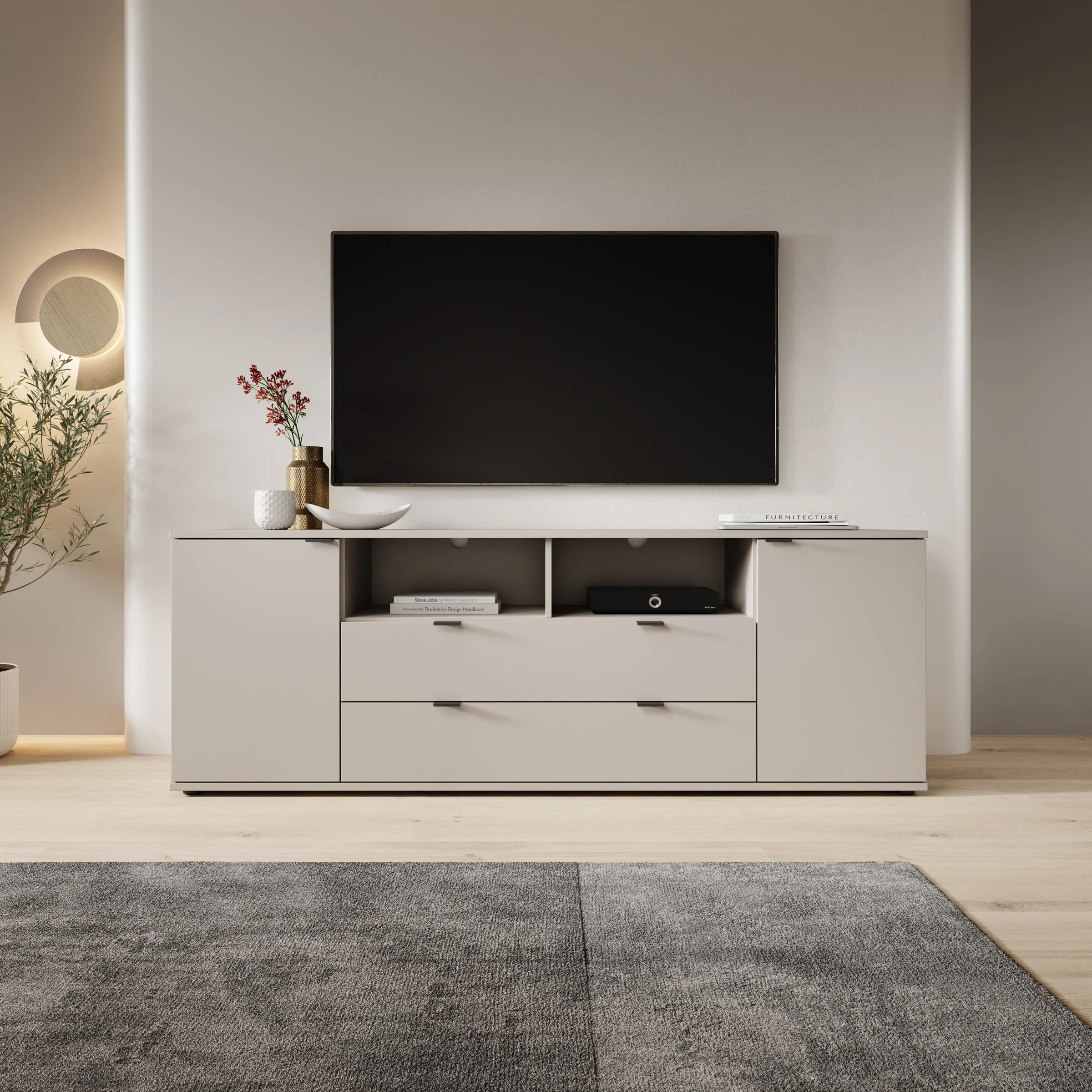 Galeno - TV-Meubel - Beige - 180x41x63 cm - Image 3