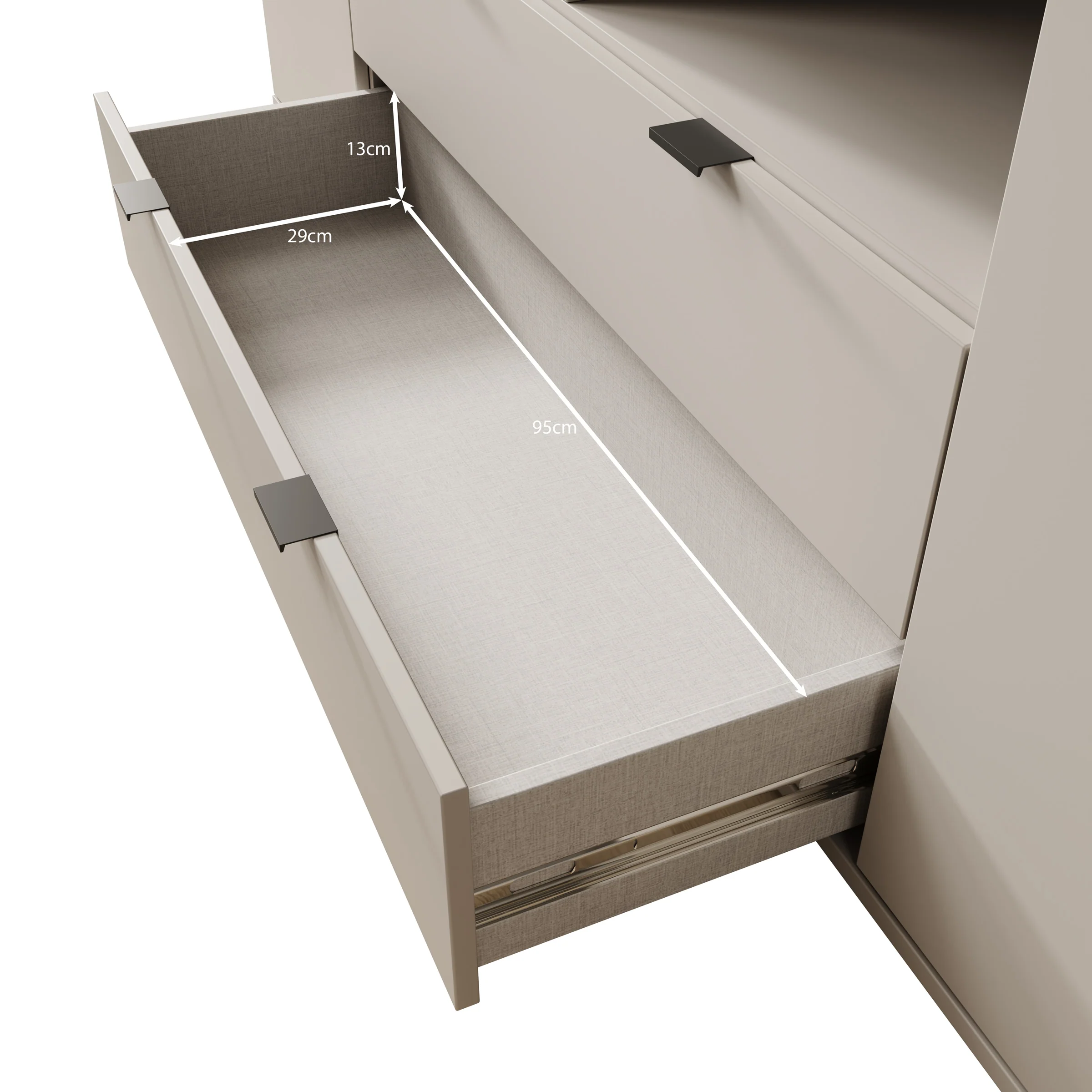 Galeno - TV-Meubel - Beige - 180x41x63 cm - Image 7