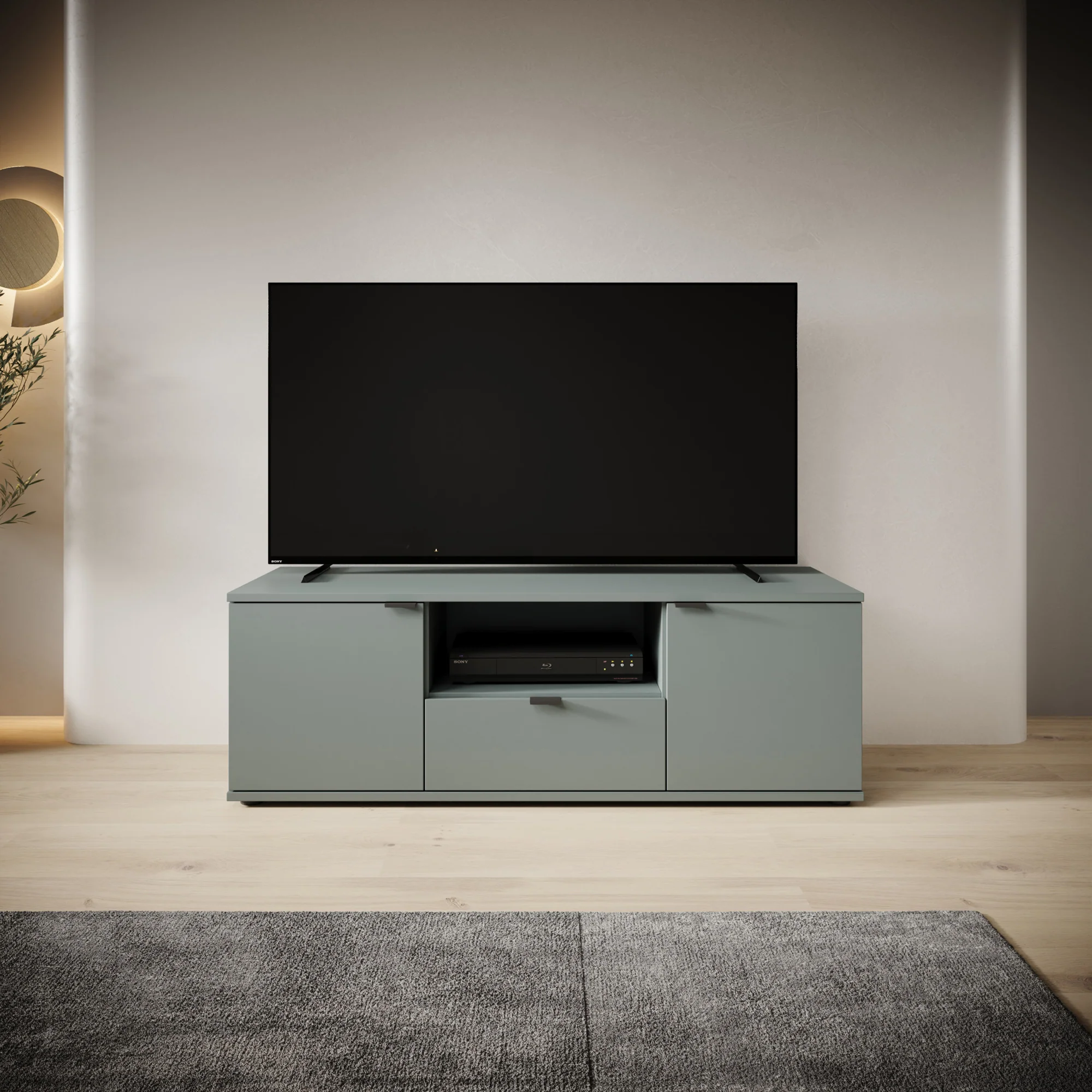 Galeno - TV-Meubel - Groen - 130x41x44 cm - Image 3