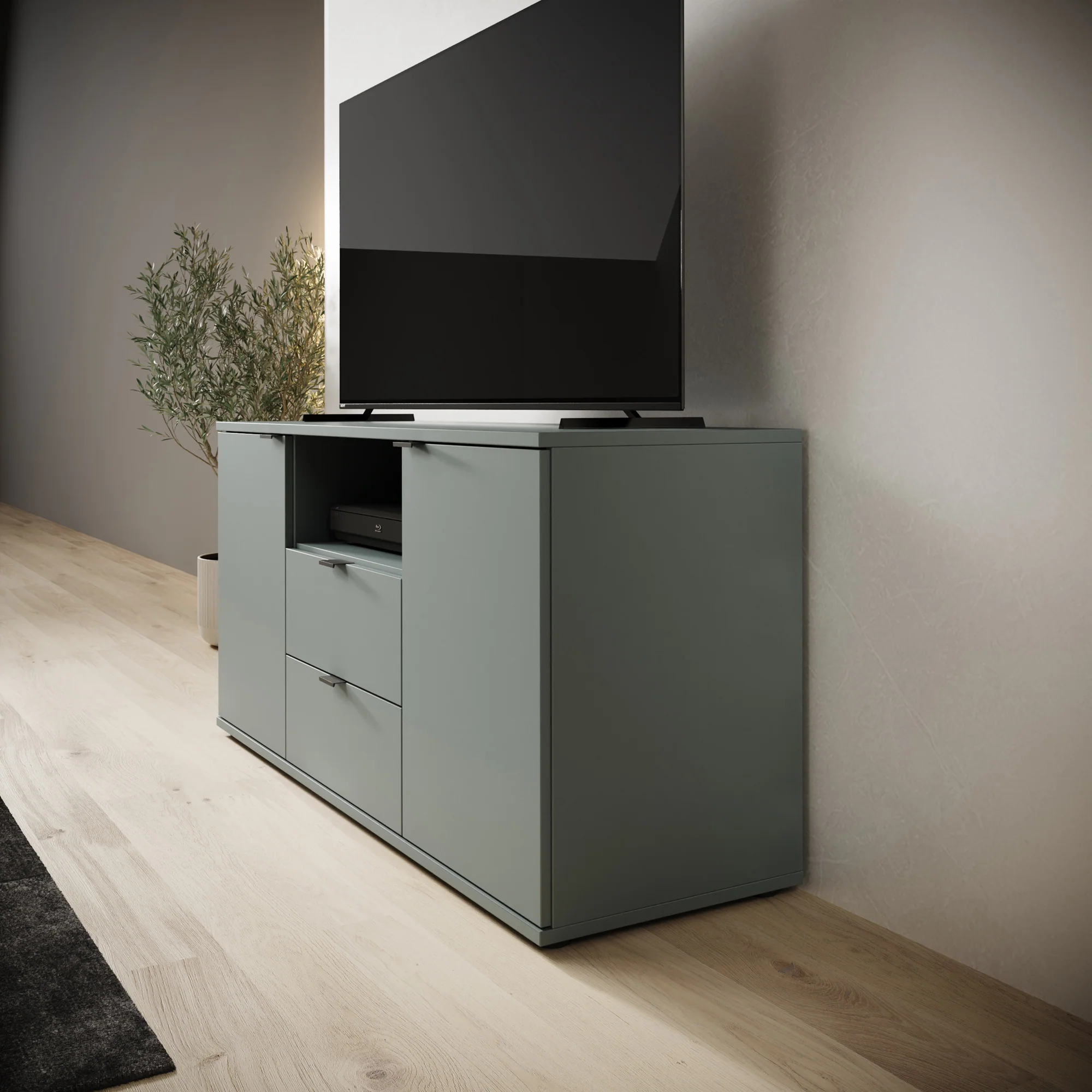 Galeno - TV-Meubel - Groen - 130x41x63 cm - Image 4