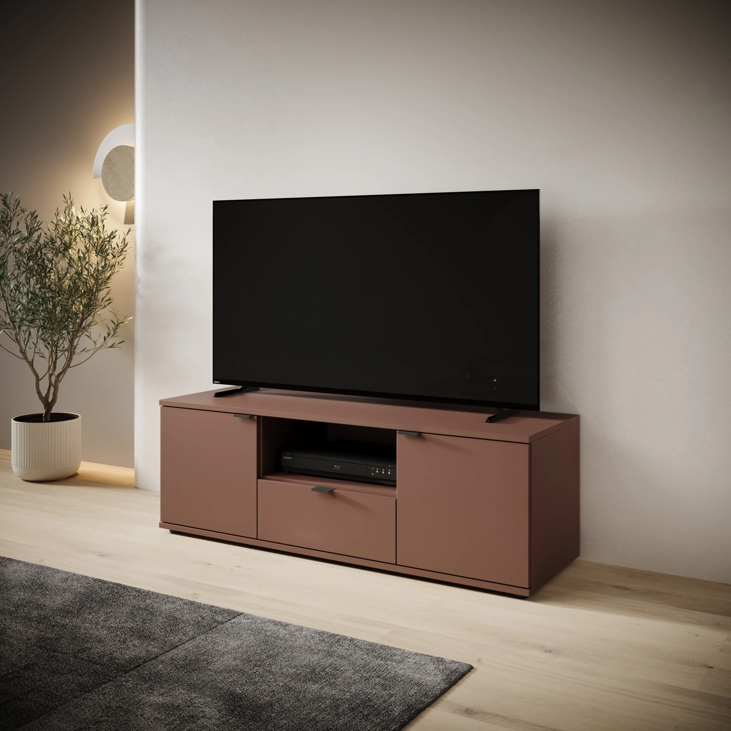 Galeno - TV-Meubel - Oudroze - 130x41x44 cm