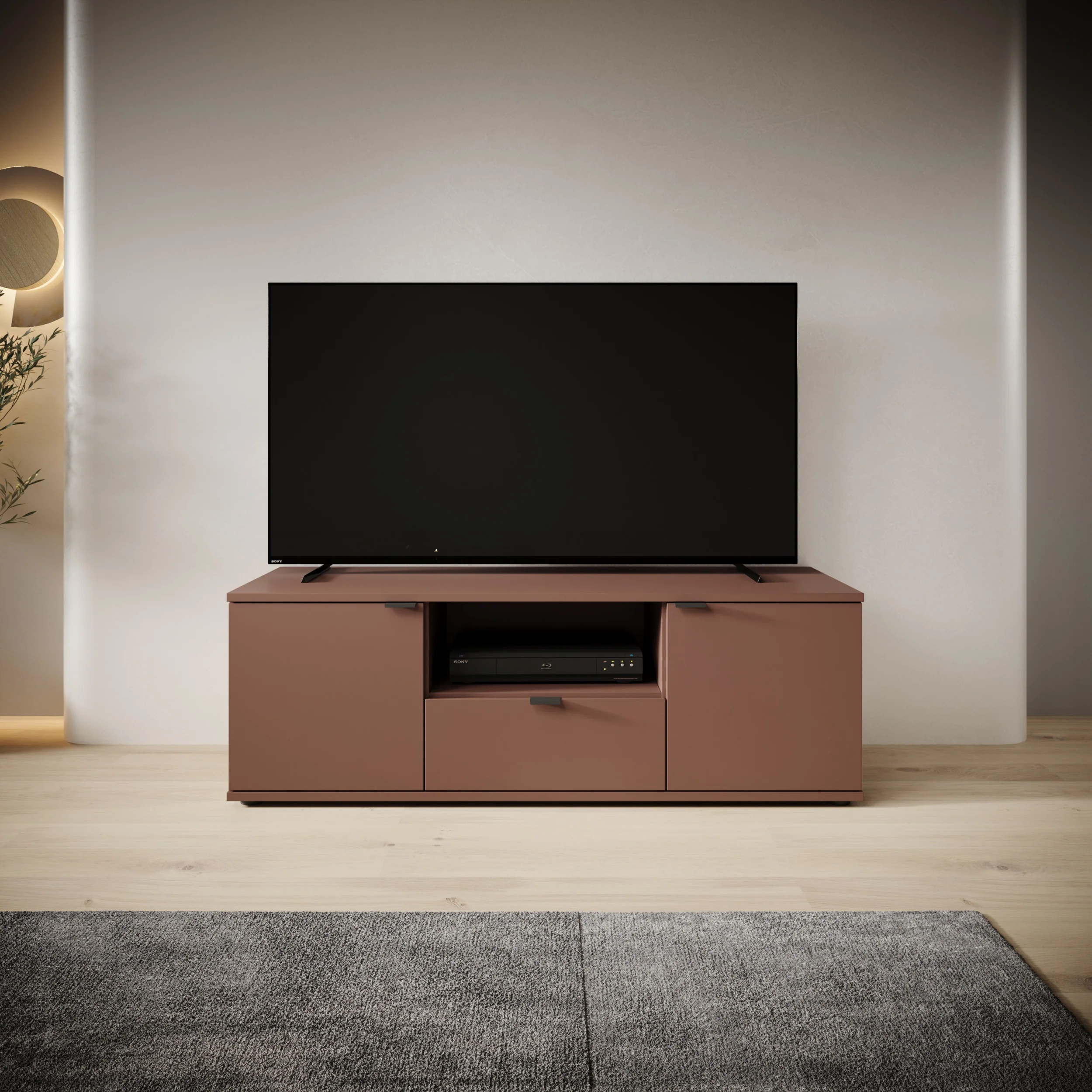 Galeno - TV-Meubel - Oudroze - 130x41x44 cm - Image 3