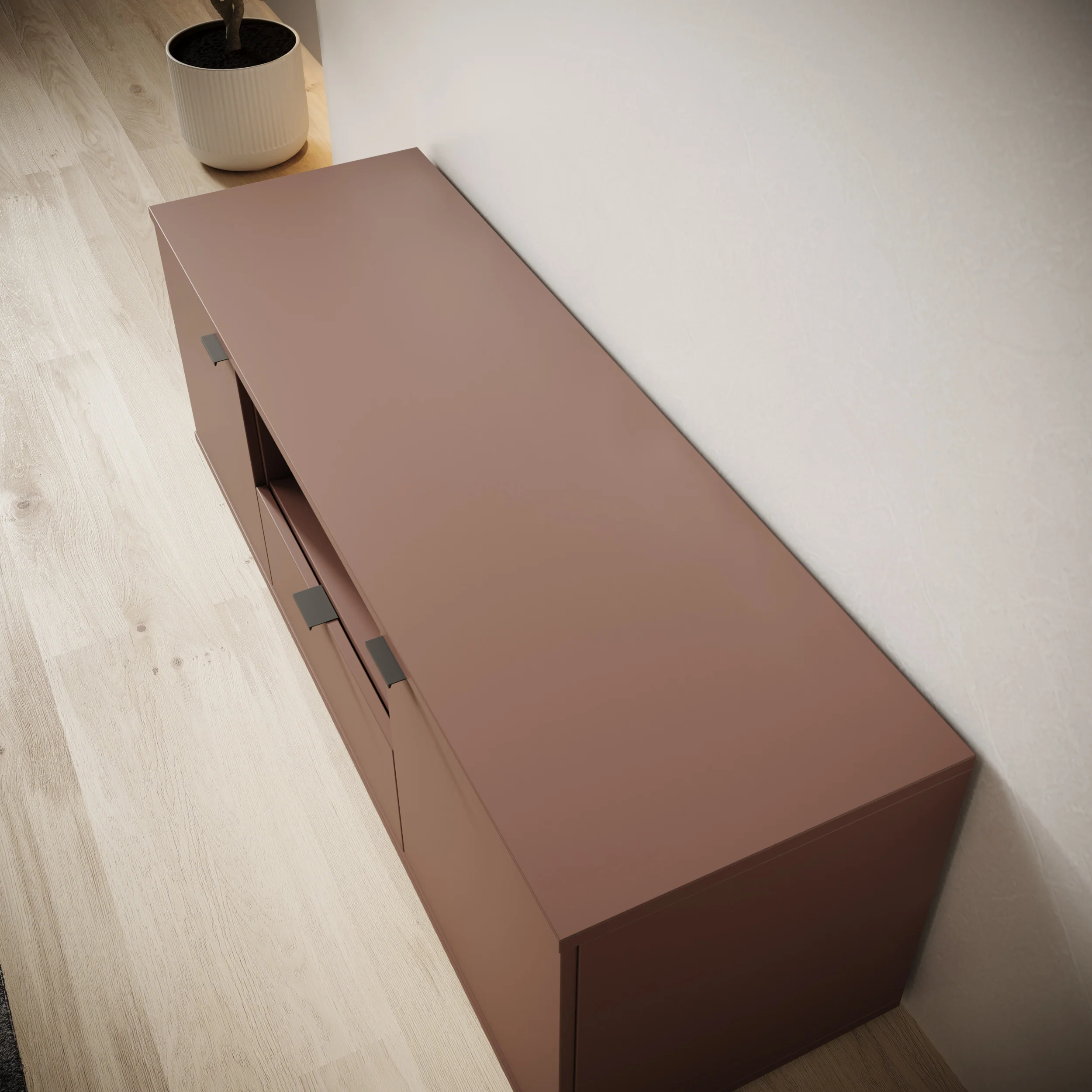 Galeno - TV-Meubel - Oudroze - 130x41x44 cm - Image 5