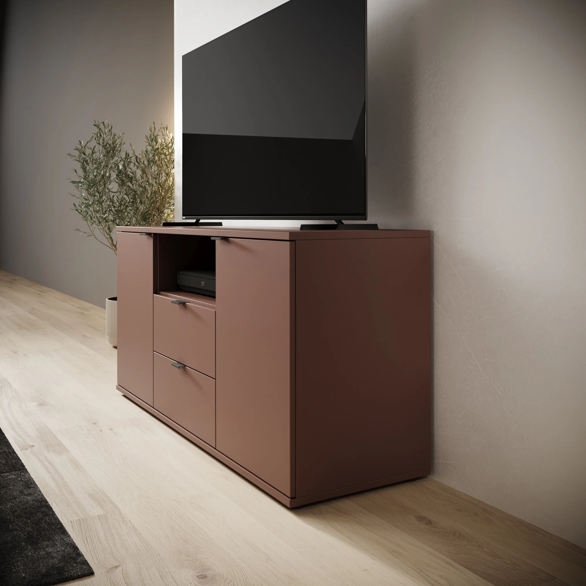 Galeno - TV-Meubel - Oudroze - 130x41x63 cm - Image 4