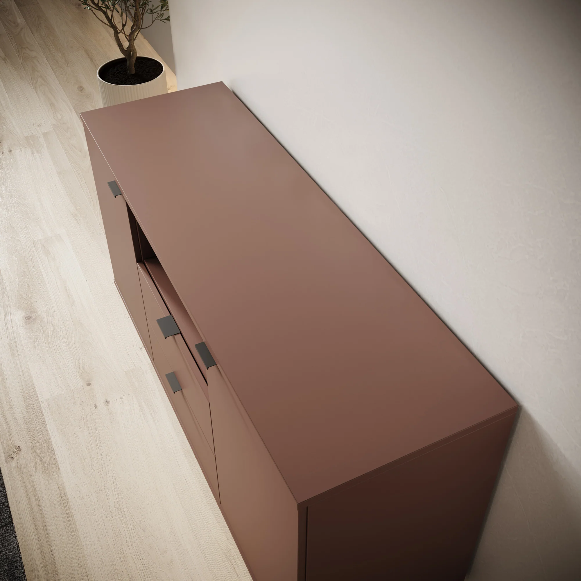 Galeno - TV-Meubel - Oudroze - 130x41x63 cm - Image 5