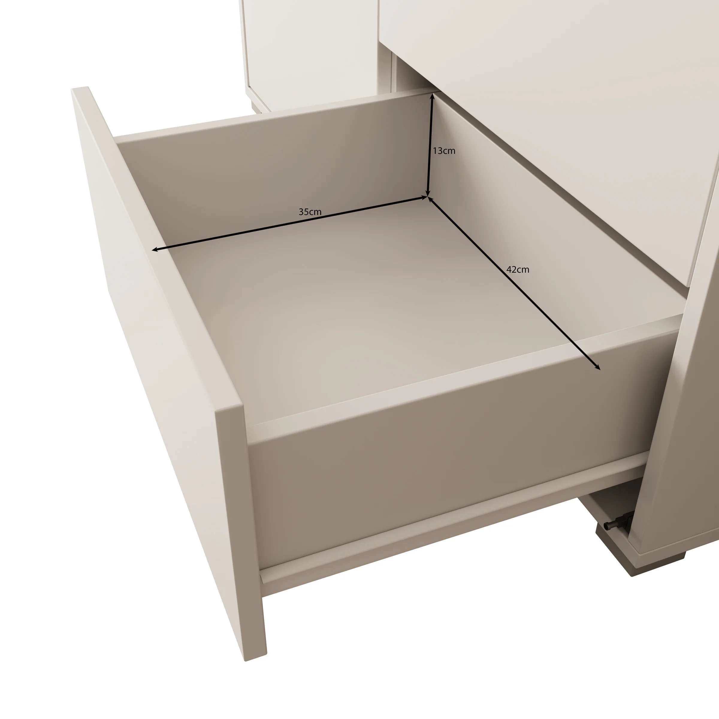 Gideon - Dressoir - Beige - 100x41x93 cm - Image 6