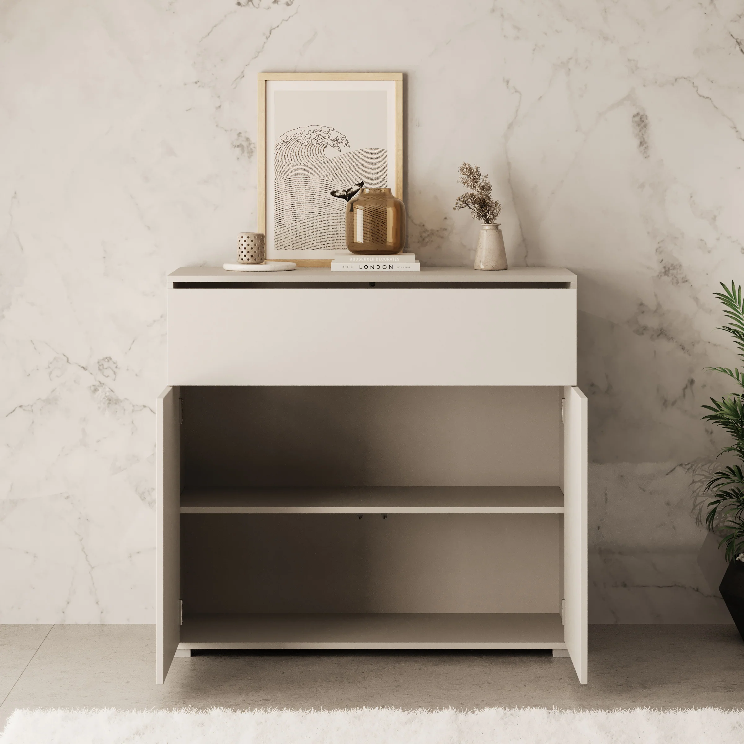Gideon - Dressoir - Beige - 100x40x93 cm - Image 2