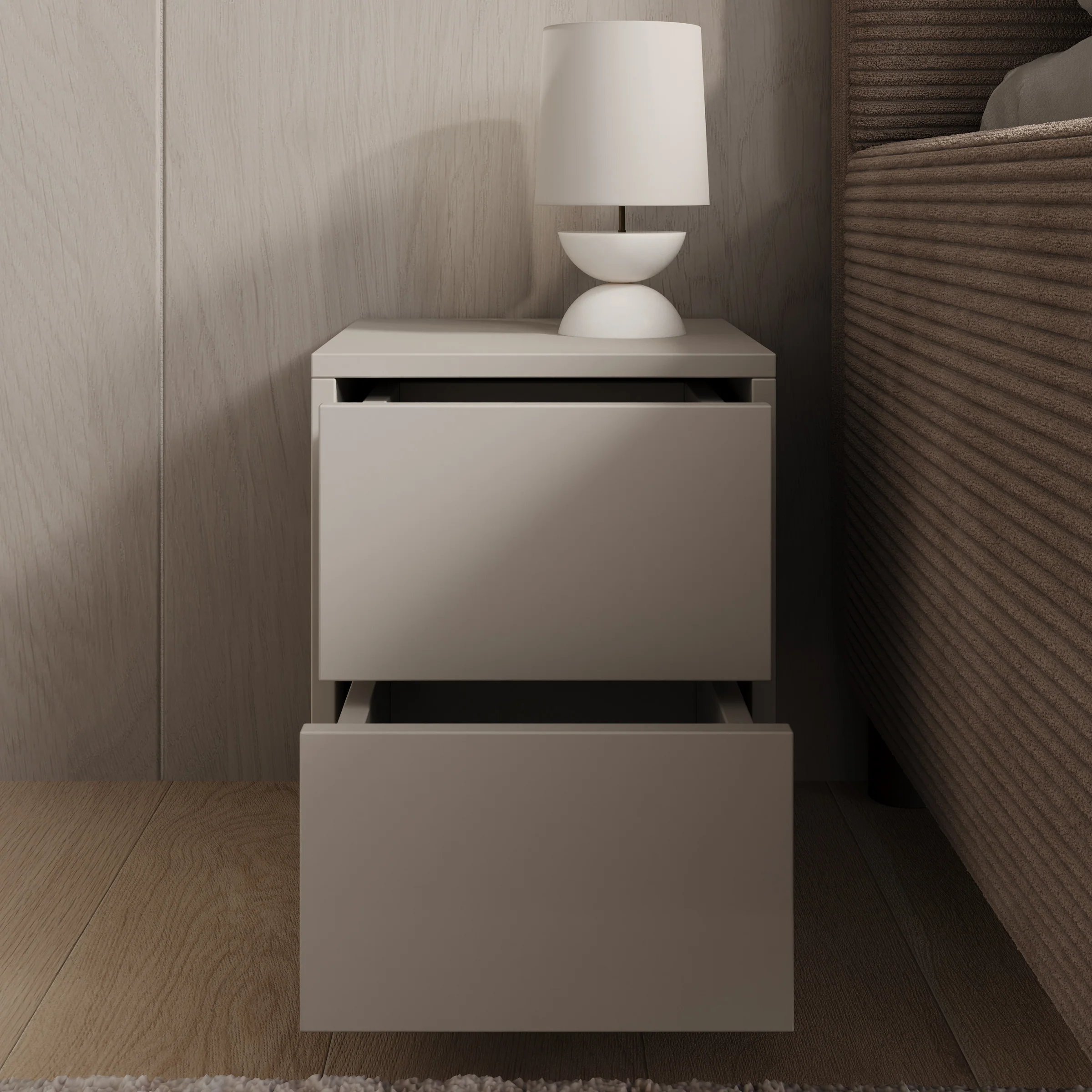 Gideon - Nachtkastje - Beige  - 30x31x38 cm - Image 2