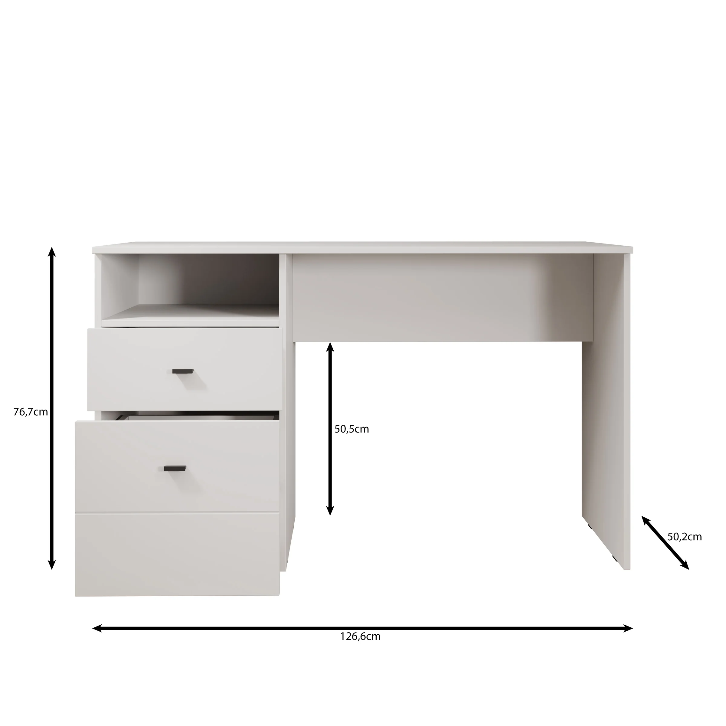 Haroa - Bureau - Eikenpatroon - 127x51x77 cm - Image 6