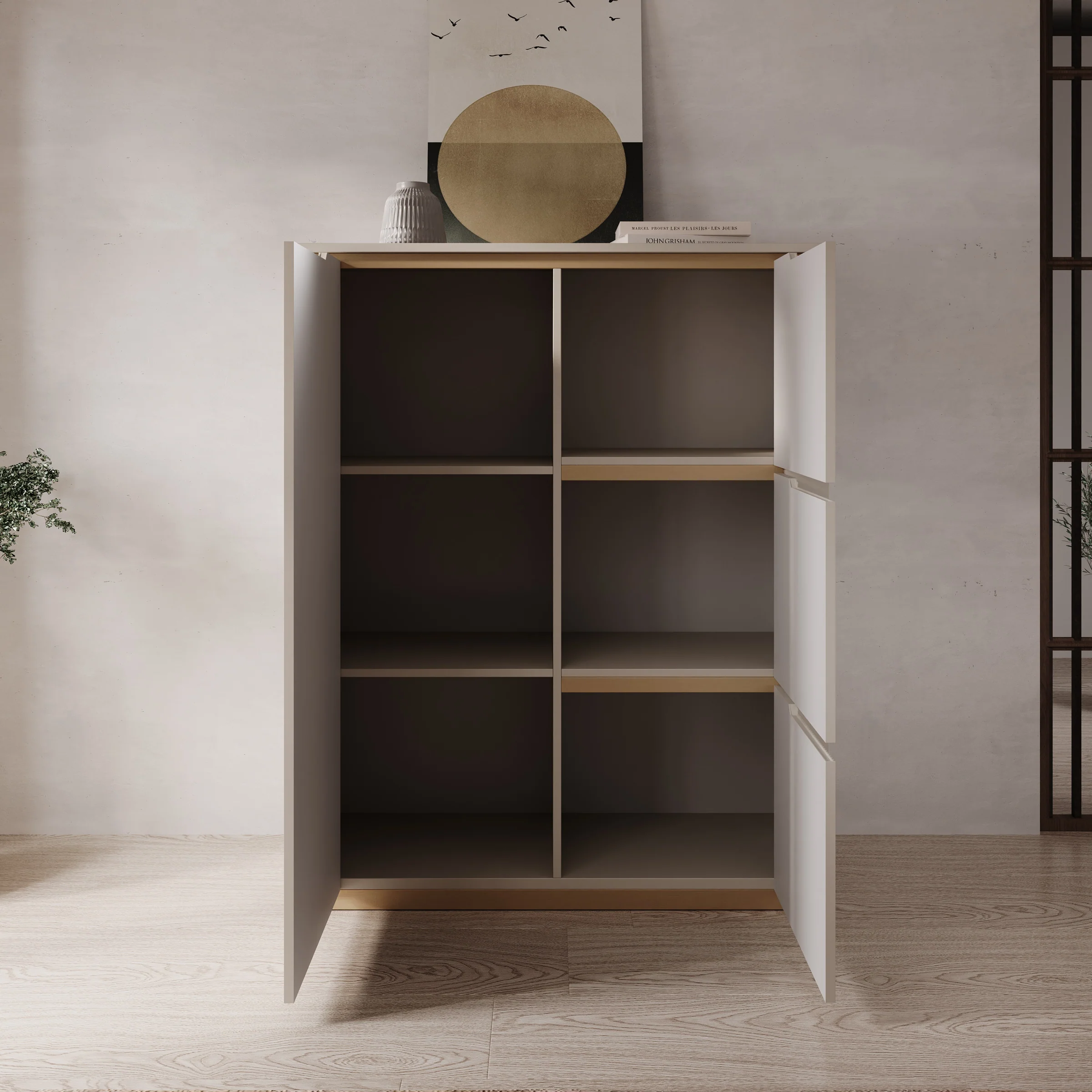 Harper - Dressoir - Beige - 106x40x131 cm - Image 2