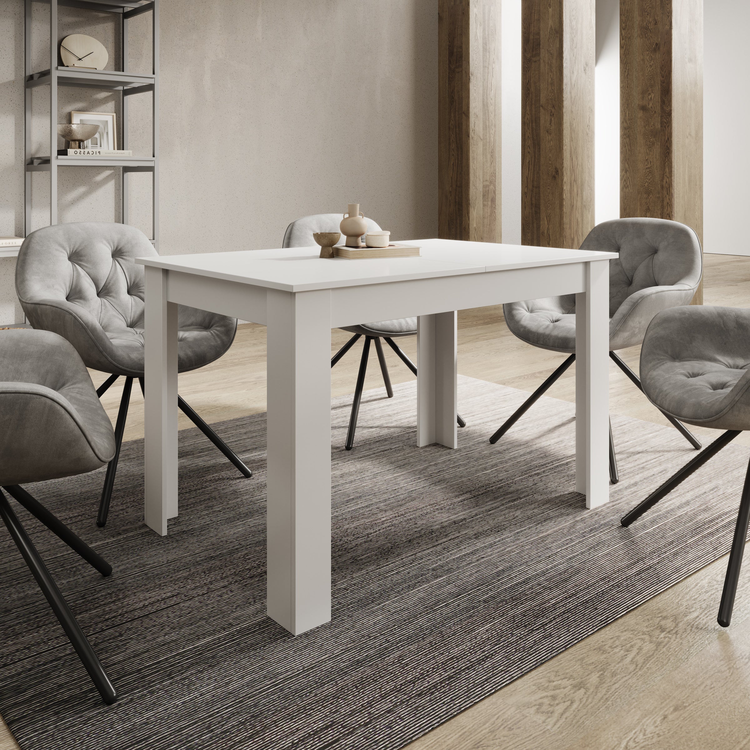 Haverford - Eetkamertafel - Wit - 120x80x76cm - Image 4