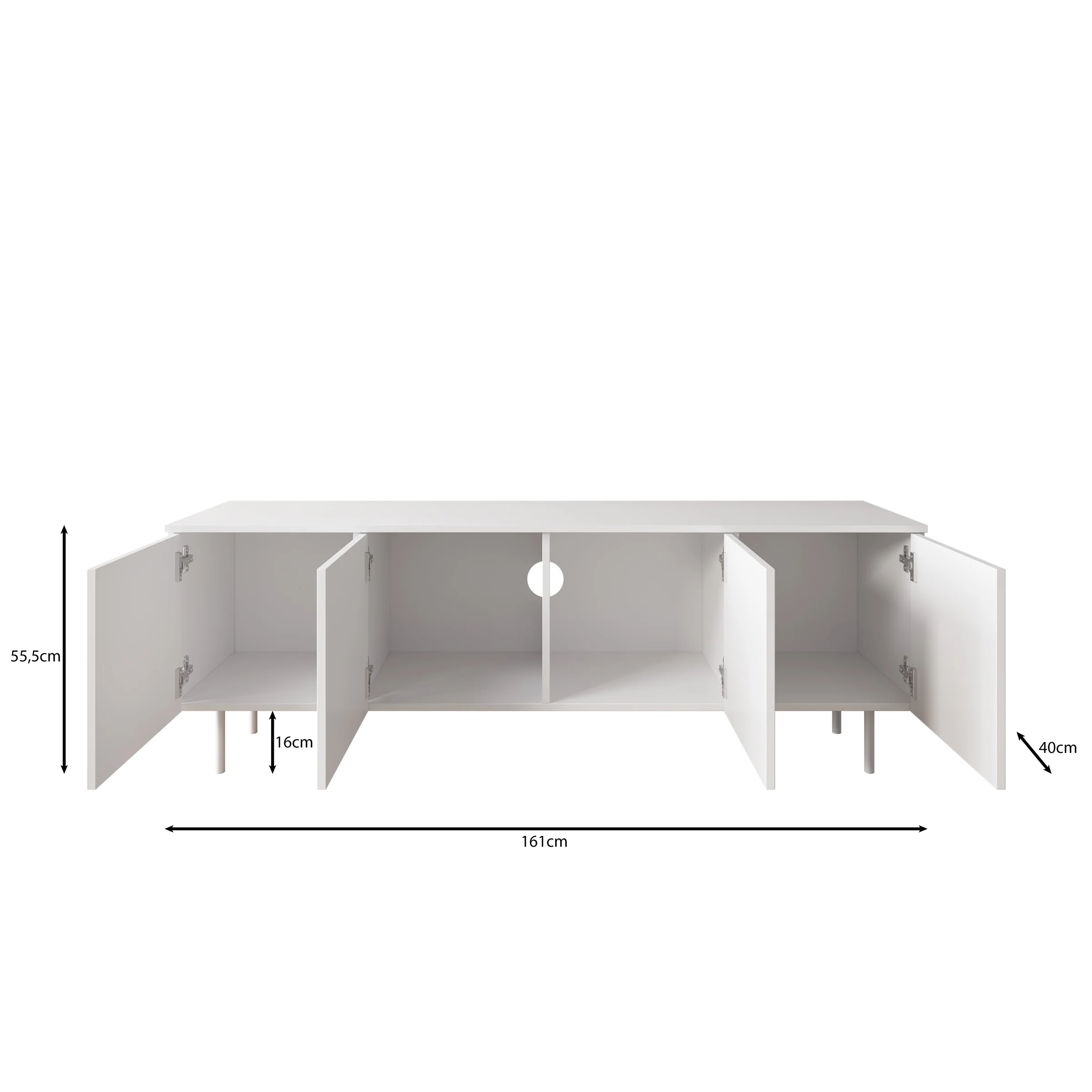 Hilo - TV-Meubel - Beige - 161x40x56 cm - Image 5