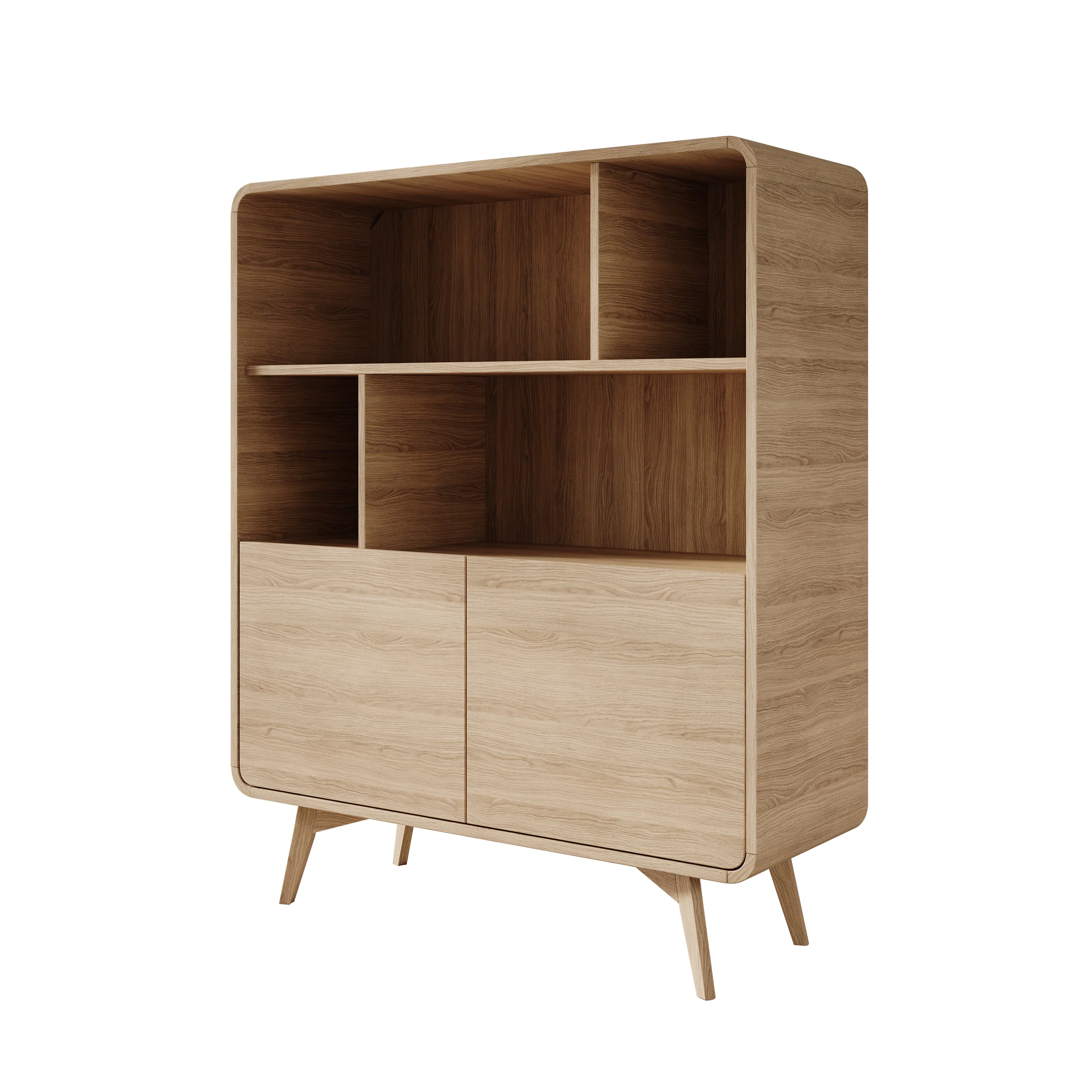 Hoshii - Boekenkast - Eikenpatroon - 108x39x130 cm - Image 6