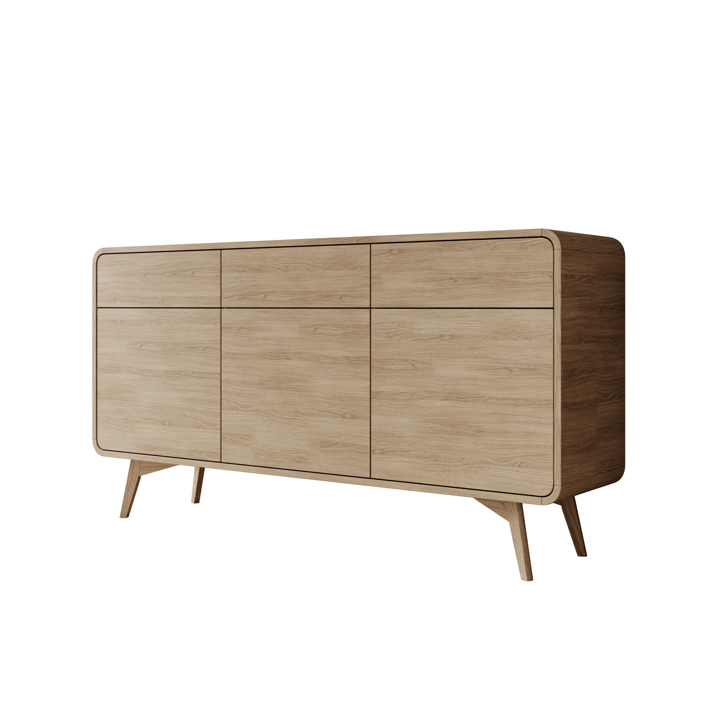 Hoshii - Dressoir - Eikenpatroon - 160x39x84 cm - Image 7