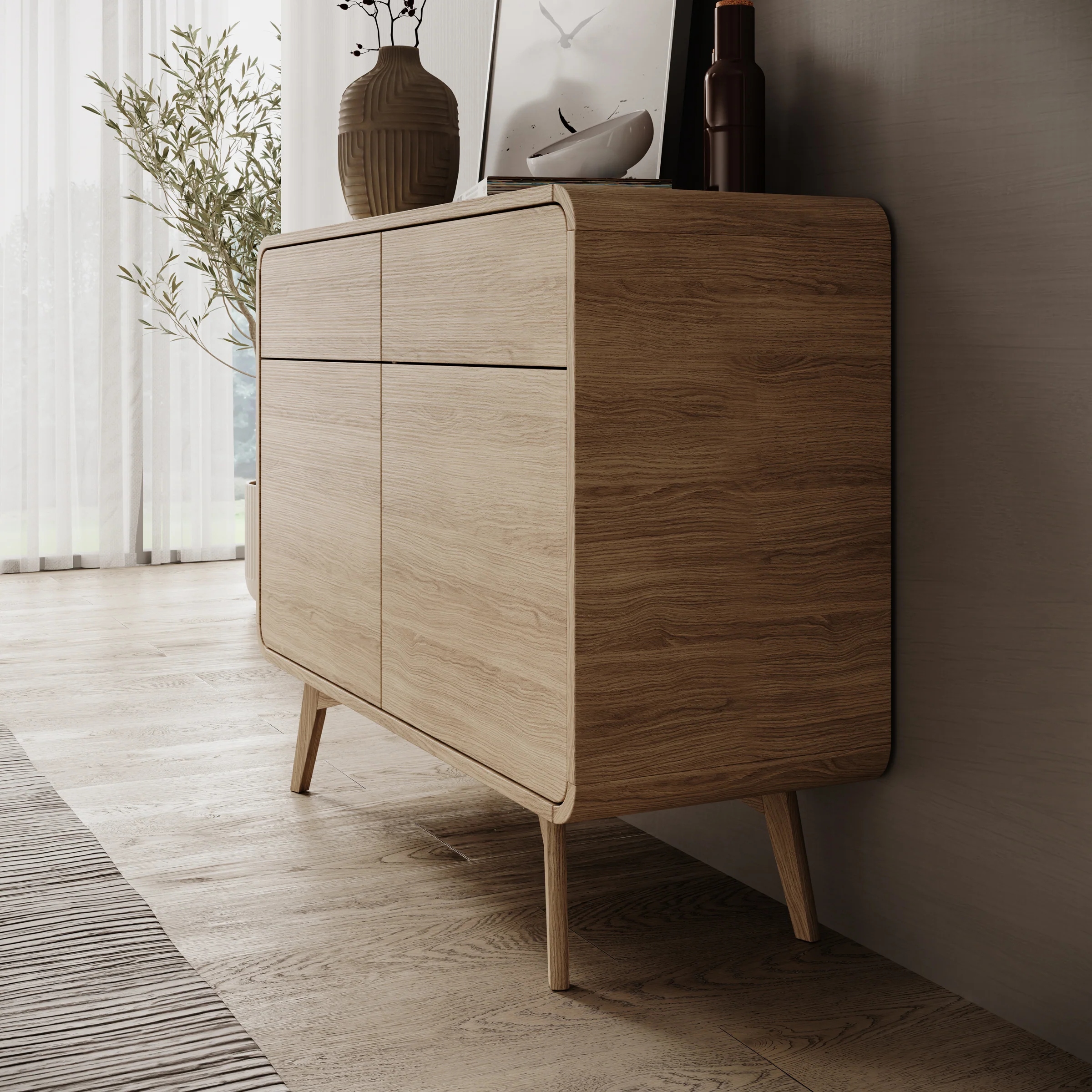 Hoshii - Dressoir - Eikenpatroon - 108x39x84 cm - Image 4