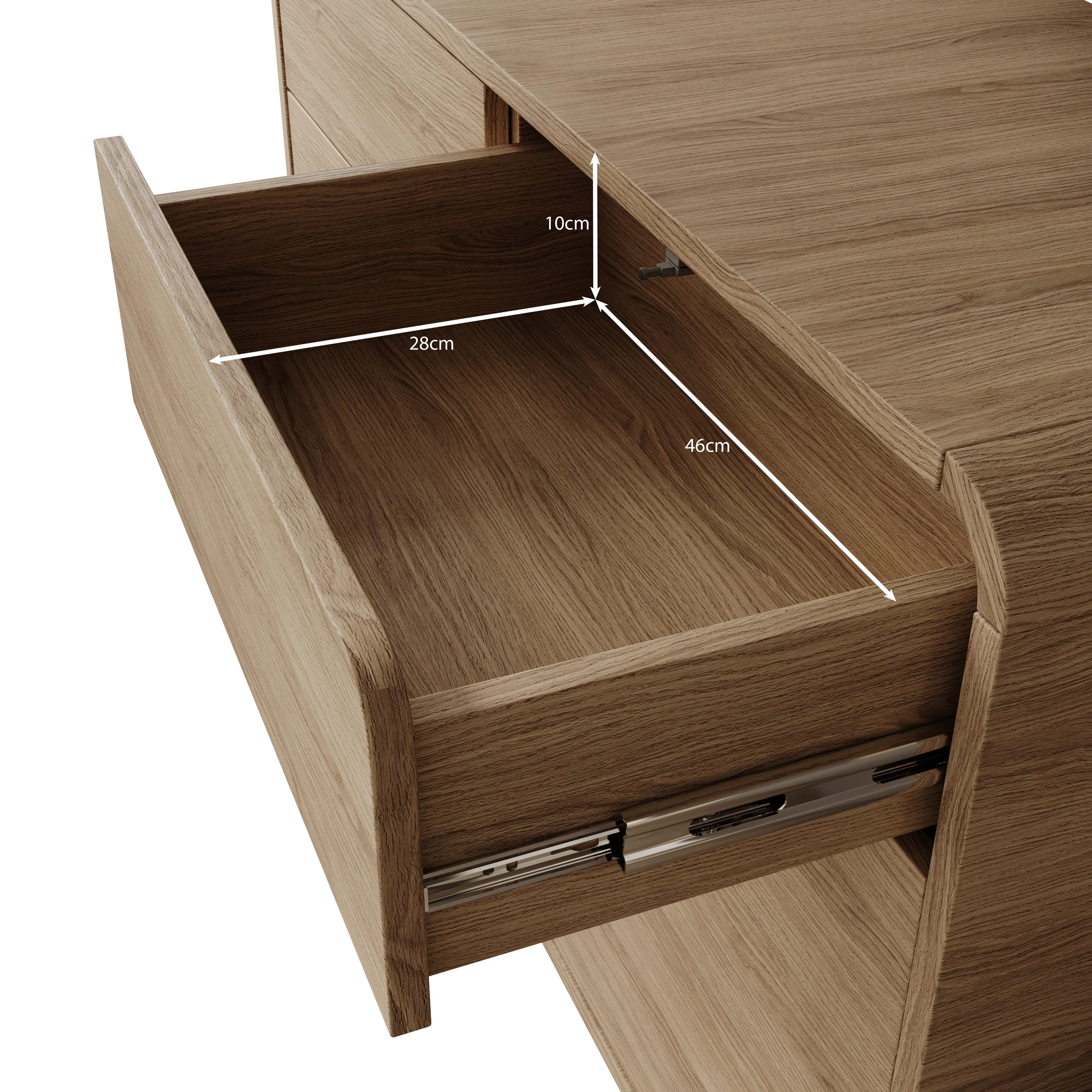 Hoshii - Dressoir - Eikenpatroon - 108x39x84 cm - Image 6