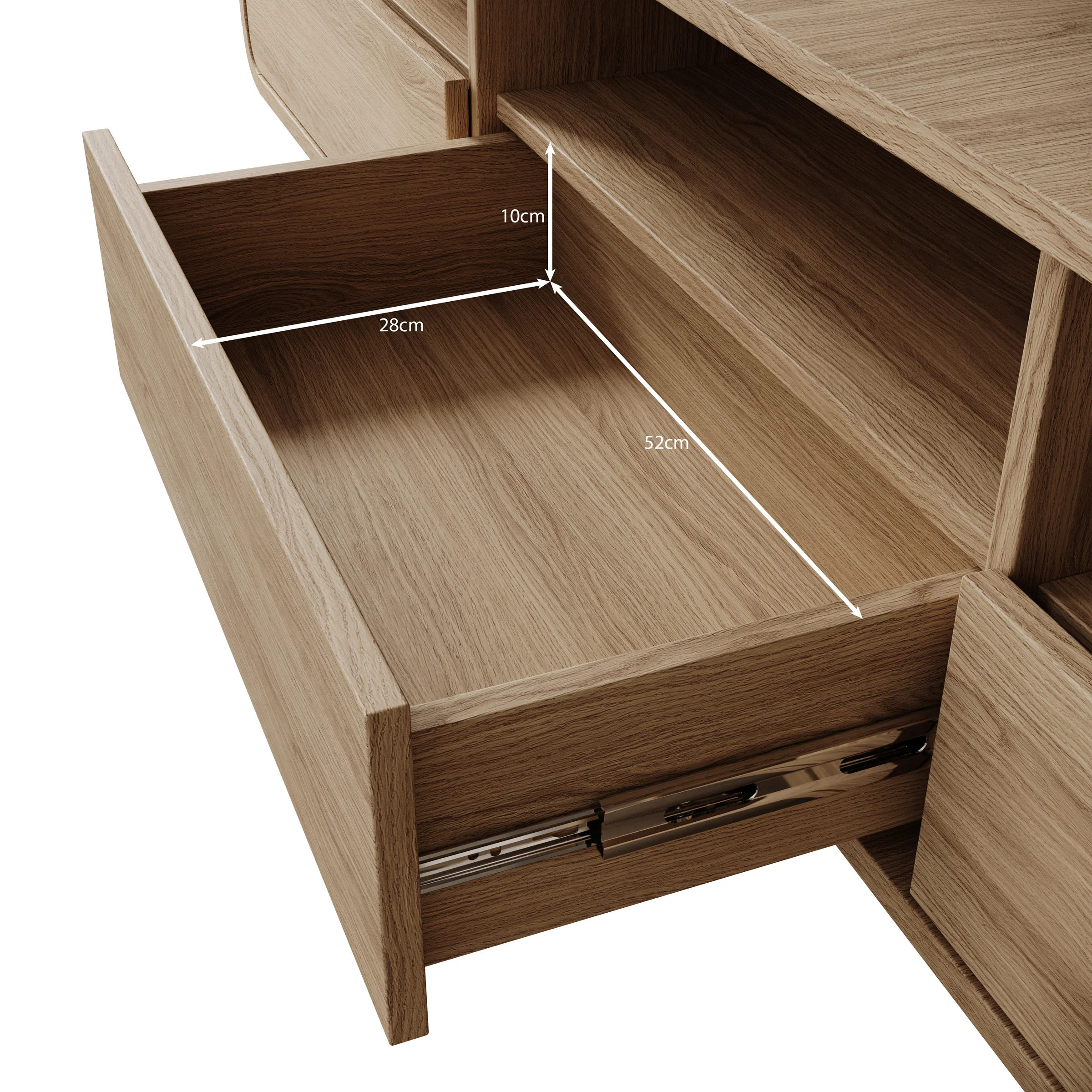 Hoshii - TV-Meubel - Eikenpatroon - 180x39x53 cm - Image 6