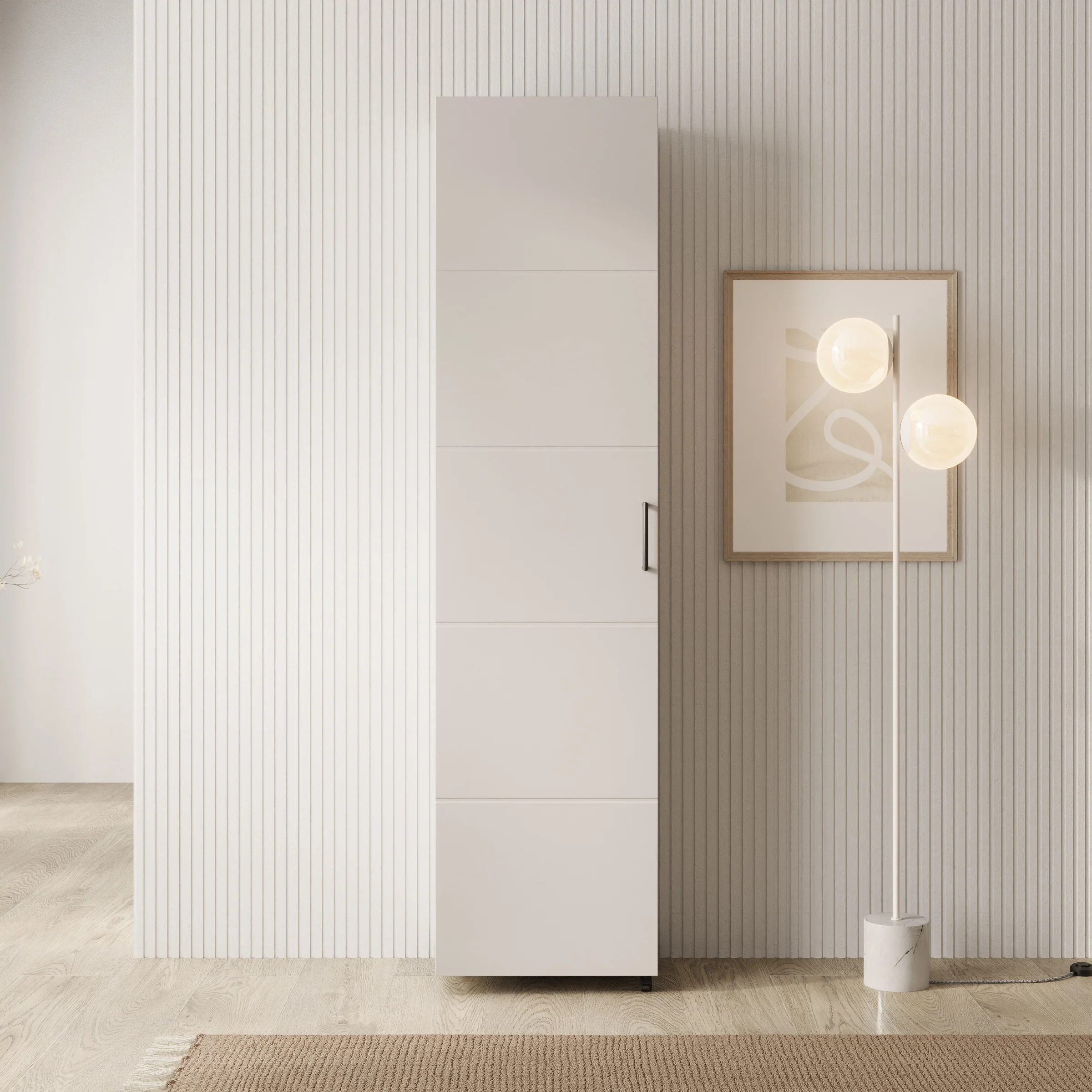 Inverly - Schoenenkast - Beige - 46x33x185 cm - Image 3