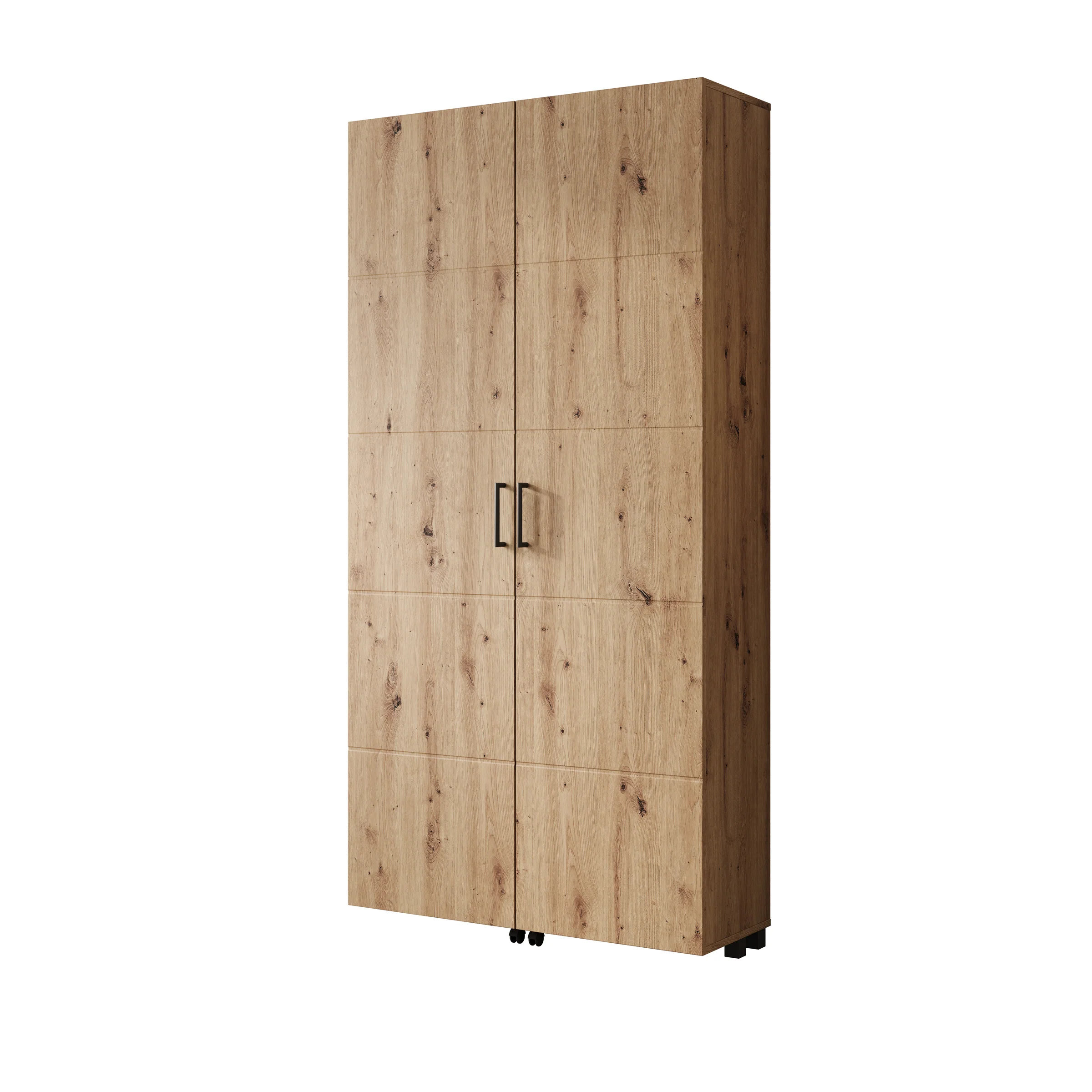 Inverly - Schoenenkast - Eikenpatroon - 92x33x185 cm - Image 6