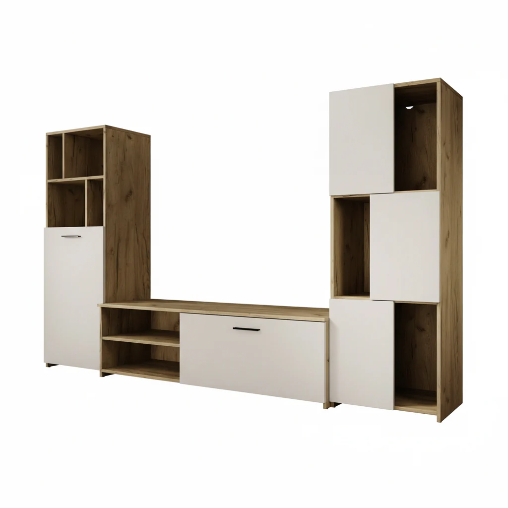 Jakarta - Wandmeubel - Wit - 240x35x137 cm - Image 6
