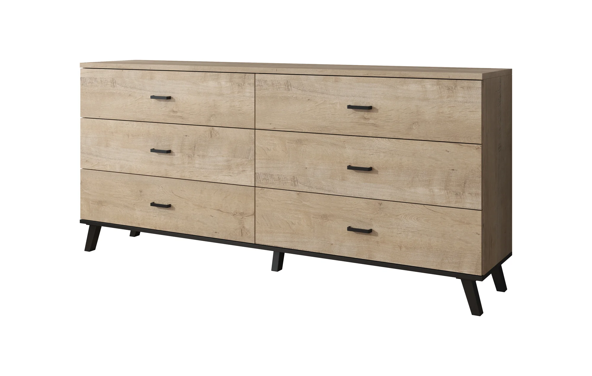 Jenny - Dressoir - Eiken/zwart - 181x40x84 cm - Image 7
