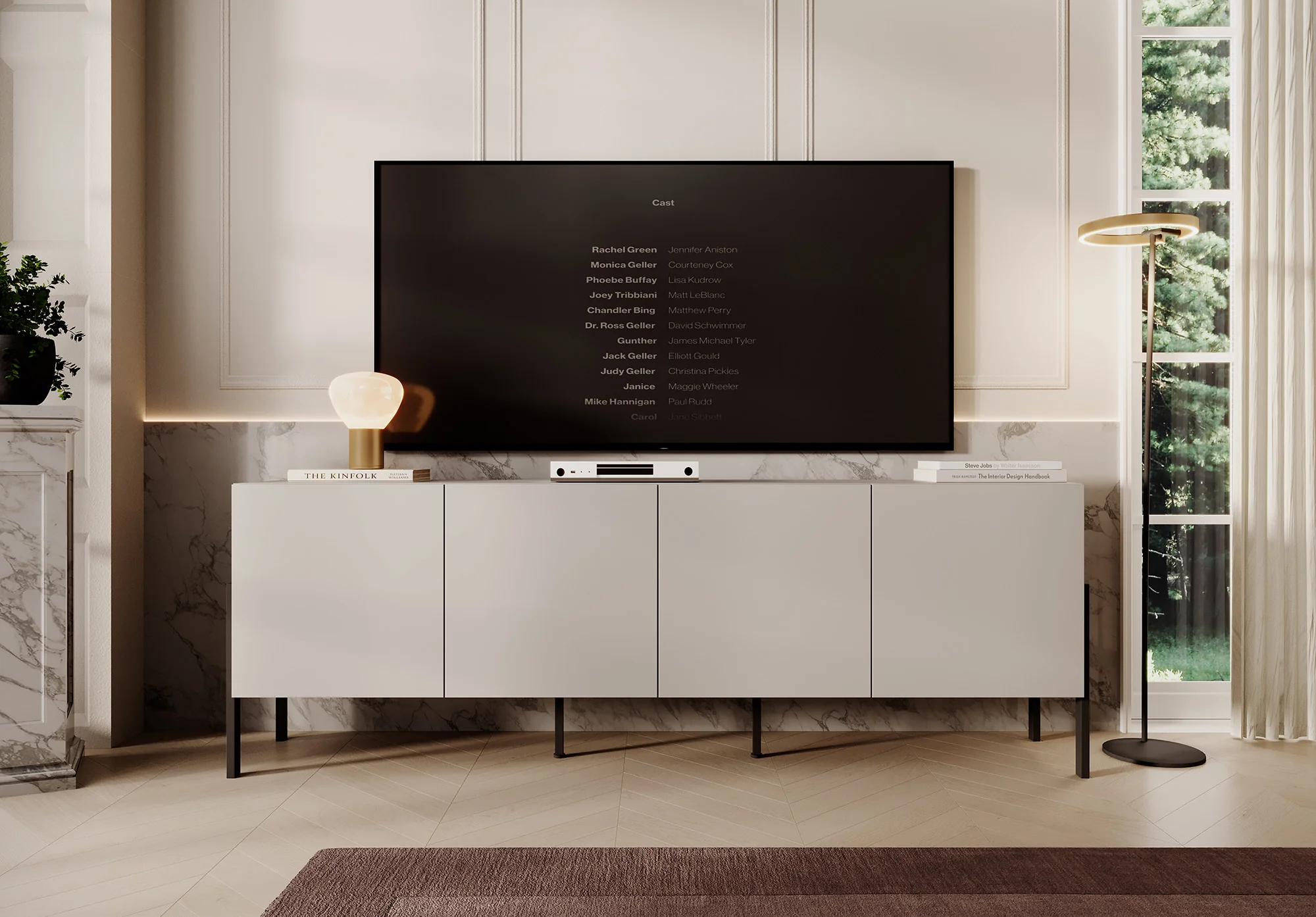 Jordy - TV-Meubel - Beige  - 204 cm - Image 2