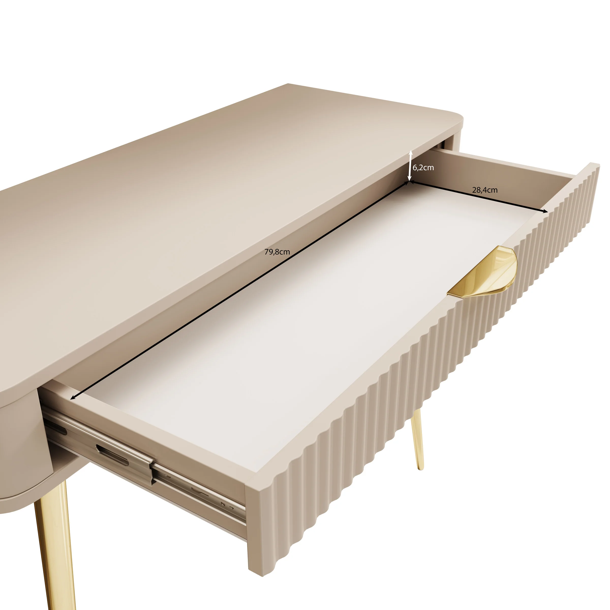 Lima - Kaptafel - Beige - 100x38x78 cm - Image 6