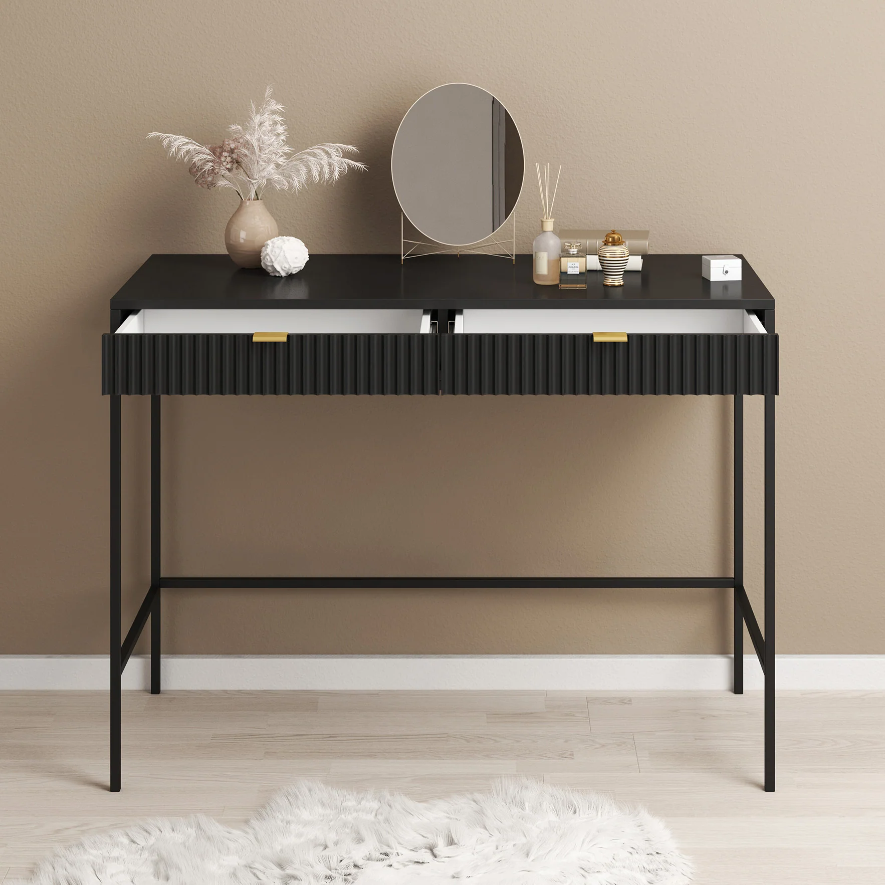 Navil - Kaptafel - Zwart - 104x50x78 cm - Image 2