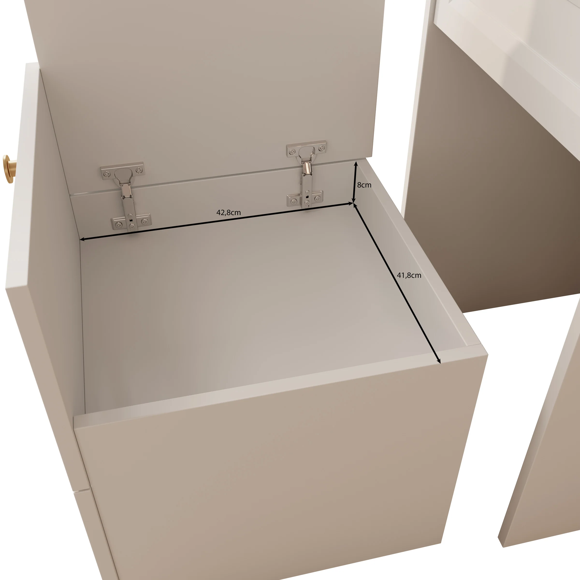 Rumble - Kaptafel met stoel - Wit - 50x51 cm - Image 10