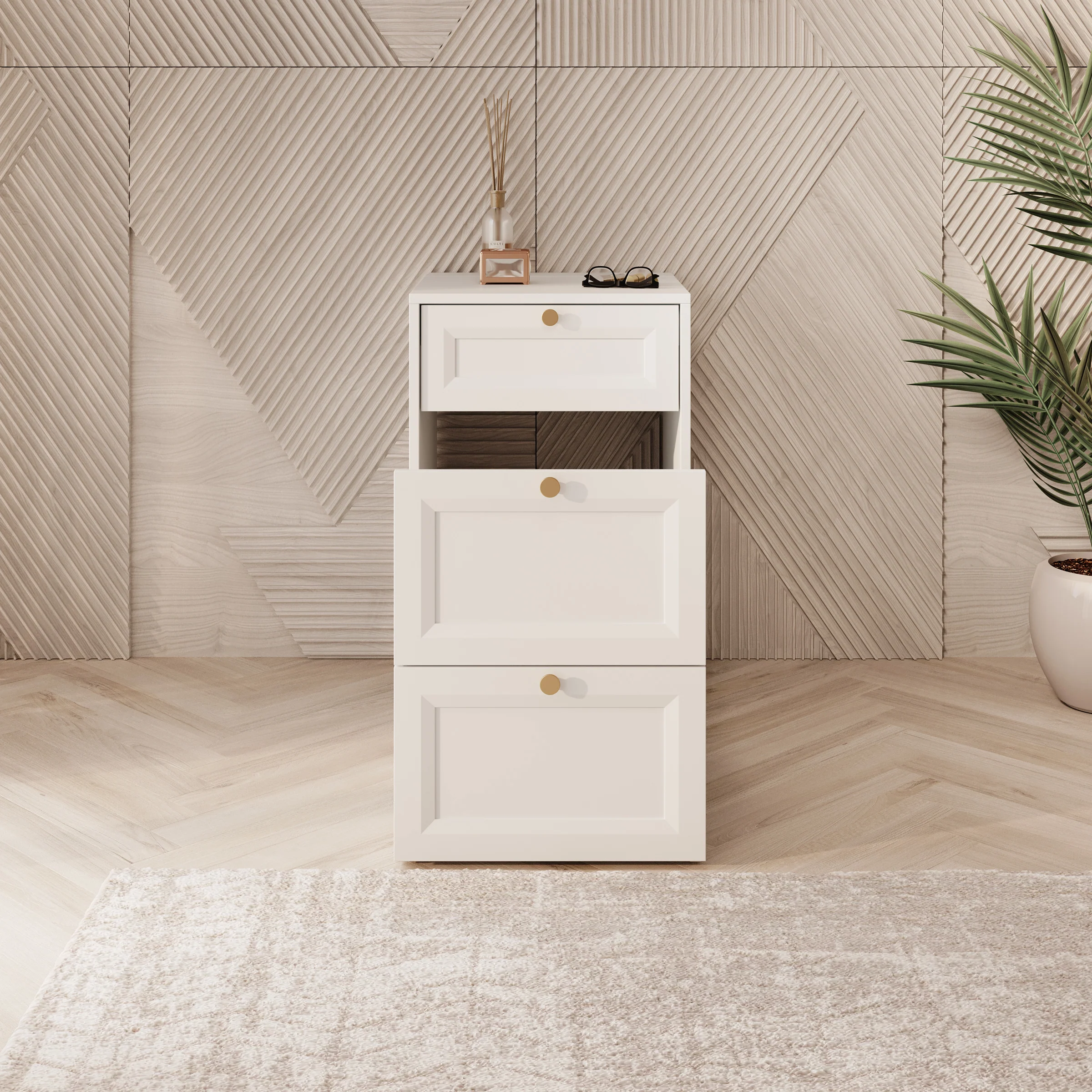Rumble - Kaptafel met stoel - Wit - 50x51 cm - Image 6
