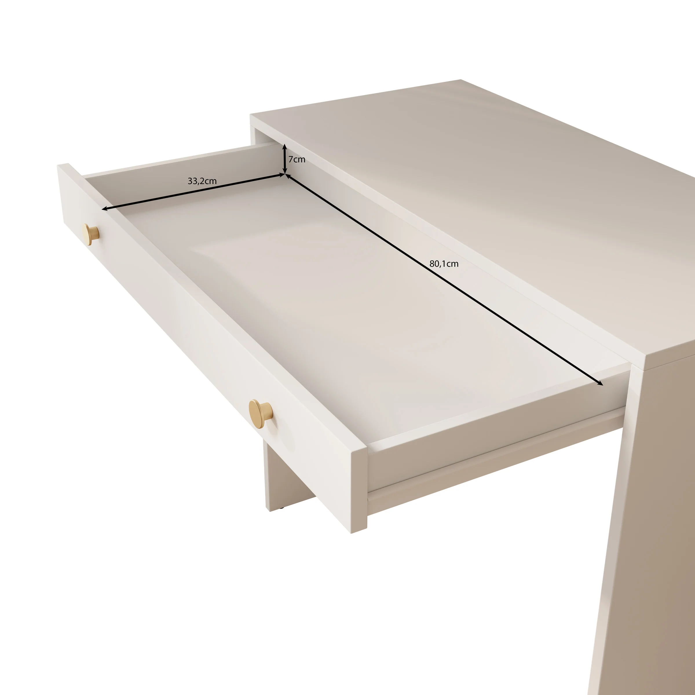 Rumble 2 - Kaptafel met spiegel - Wit - 90x40x136 cm - Image 6