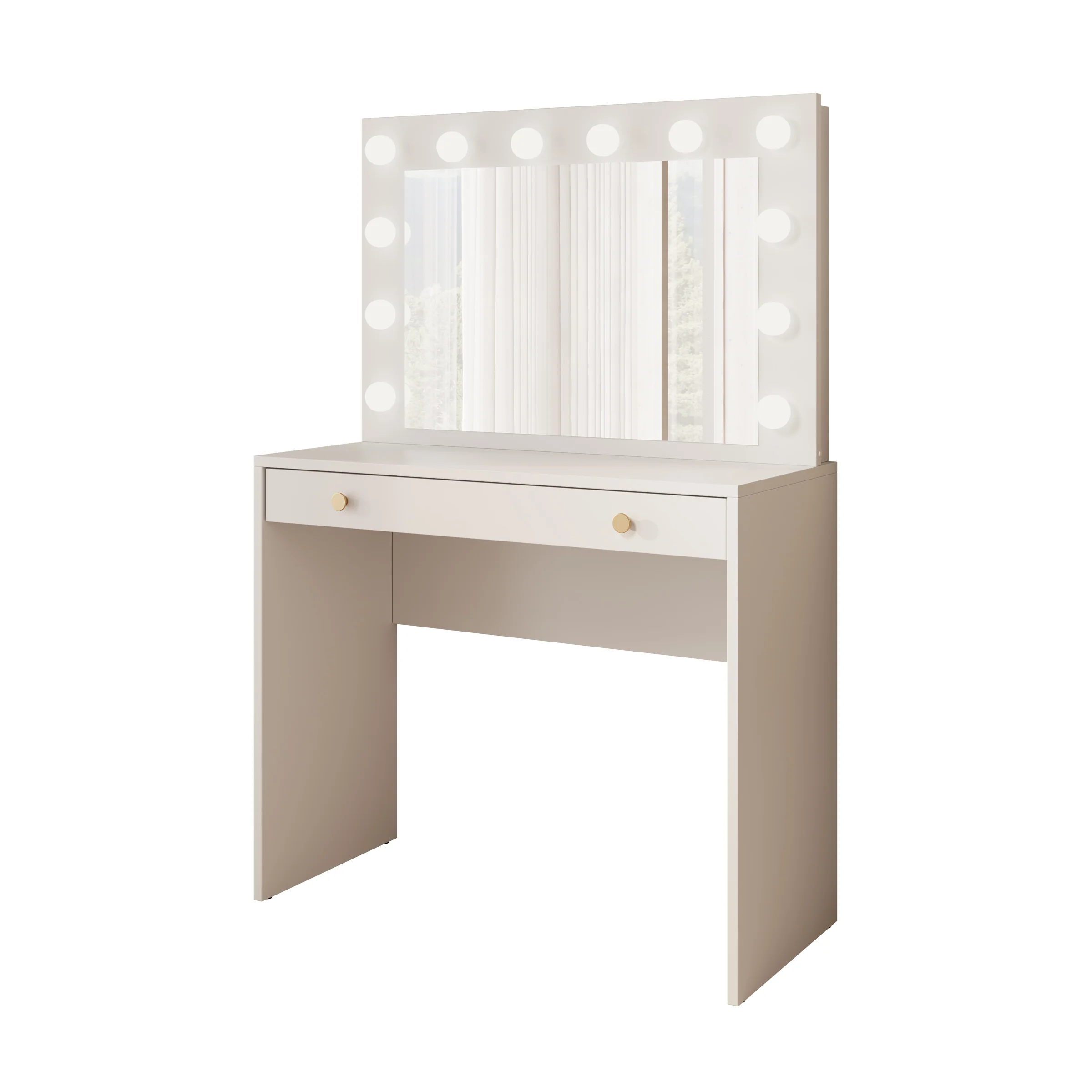 Rumble 2 - Kaptafel met spiegel - Wit - 90x40x136 cm - Image 7