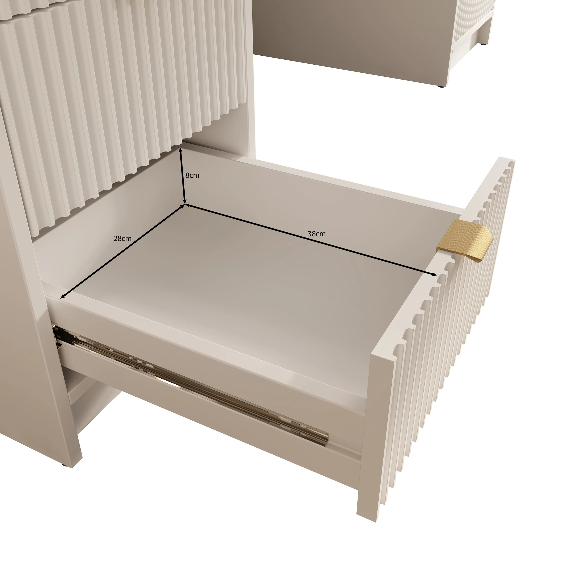 Tavares 2 - Kaptafel - Beige - 154x55 cm - Image 7