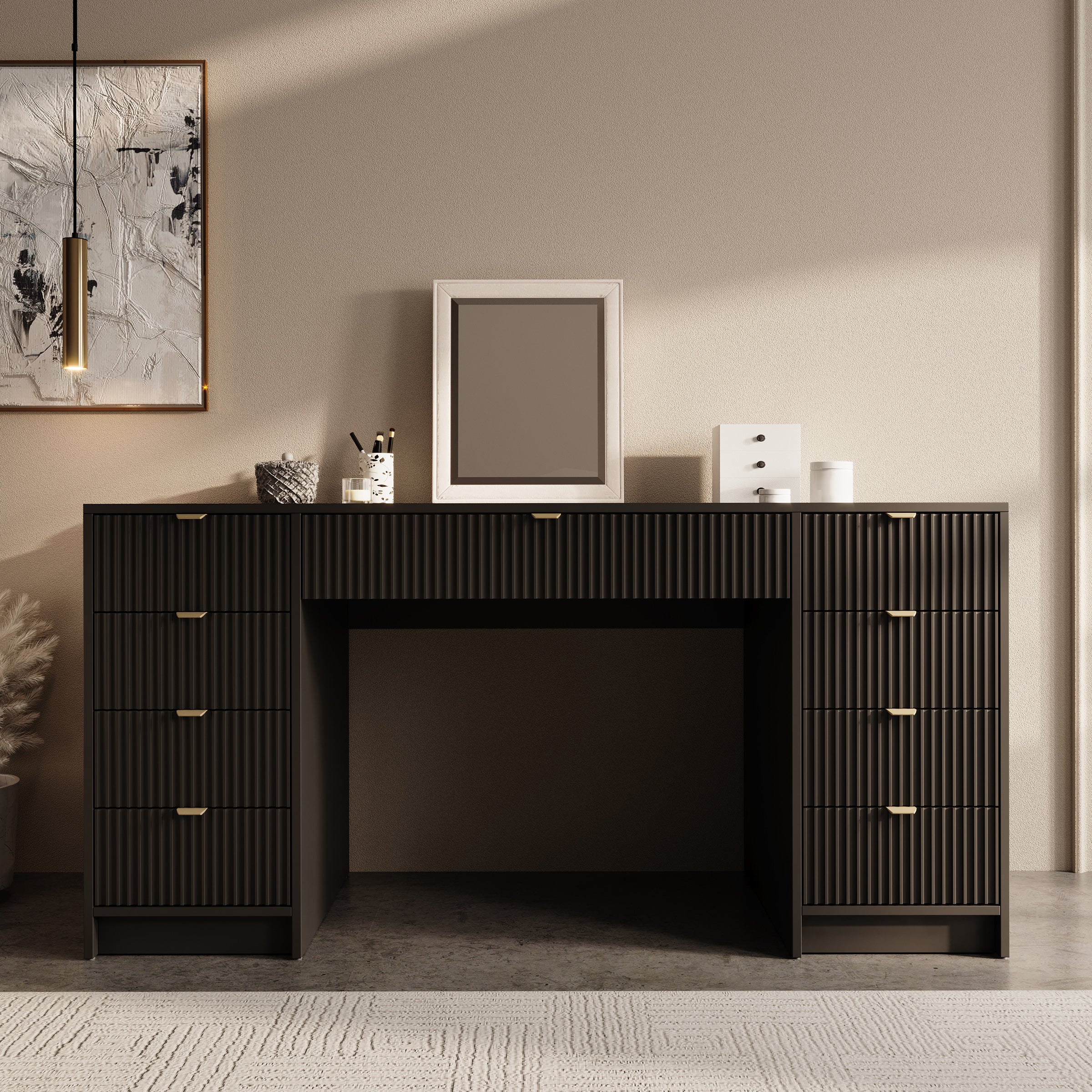 Tavares 2 - Kaptafel - Zwart - 154x55 cm - Image 3