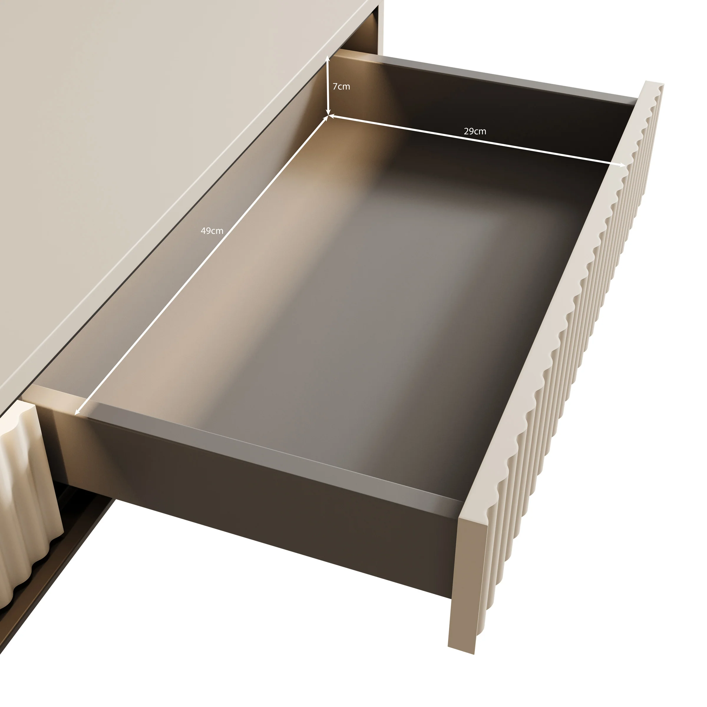 Timoteo - Kaptafel - Beige - 112x40x78 cm - Image 6