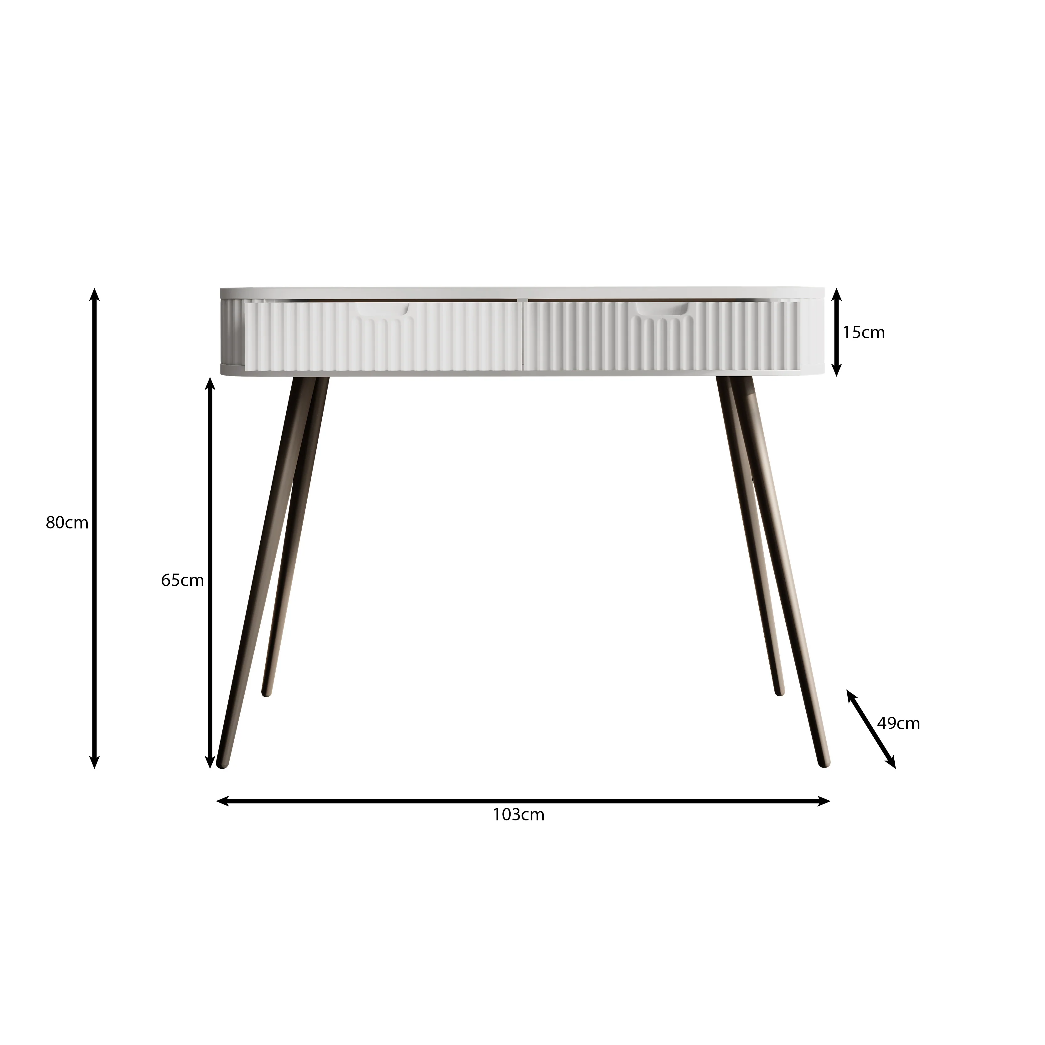 Zakari - Kaptafel - Beige - 103x49 cm - Image 5