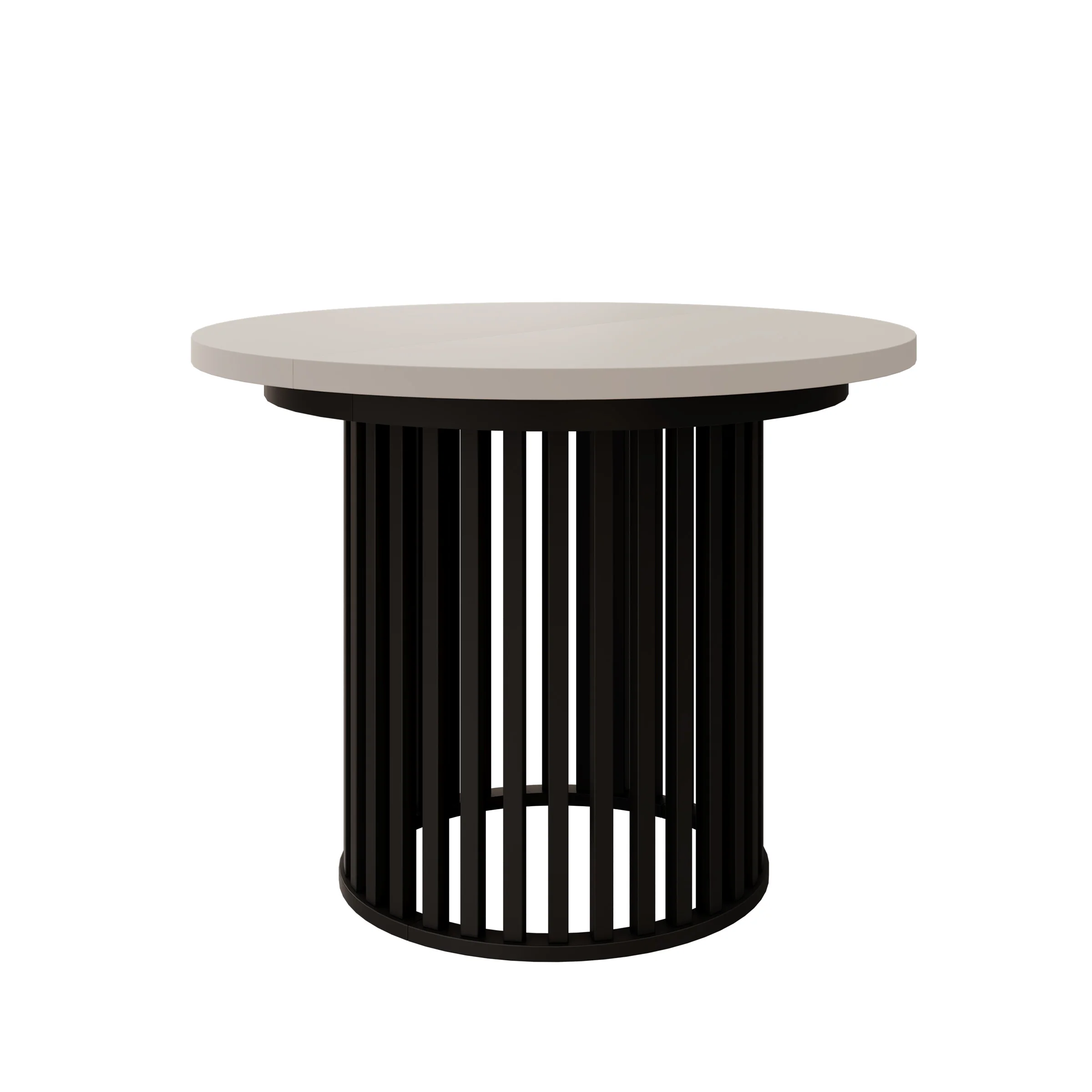 Kaya - Eetkamertafel - Beige/Zwart - Uitschuifbaar - 100/150/200x76 cm - Image 11
