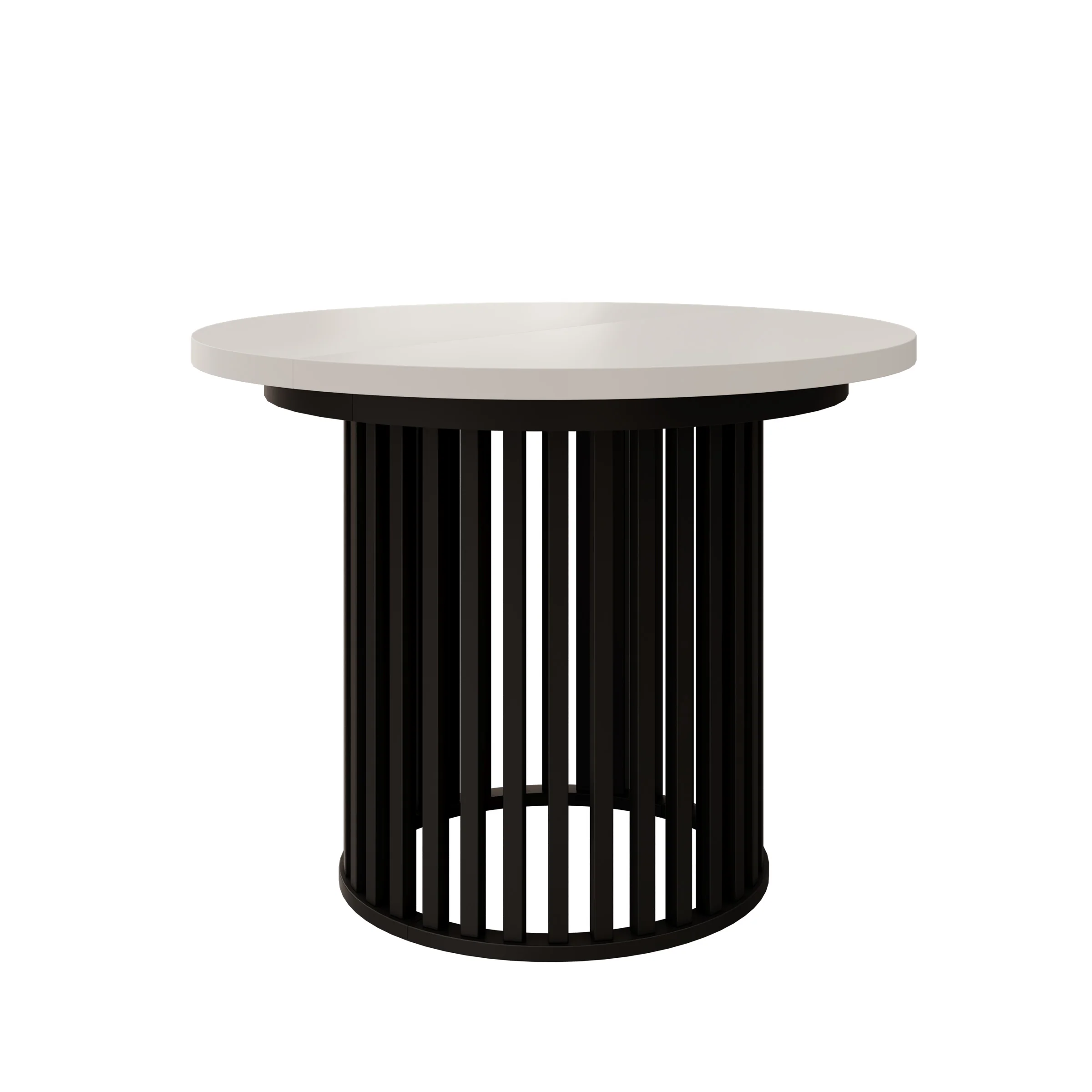 Kaya - Eetkamertafel - Wit/Zwart - Uitschuifbaar - 100/150/200x76 cm - Image 11