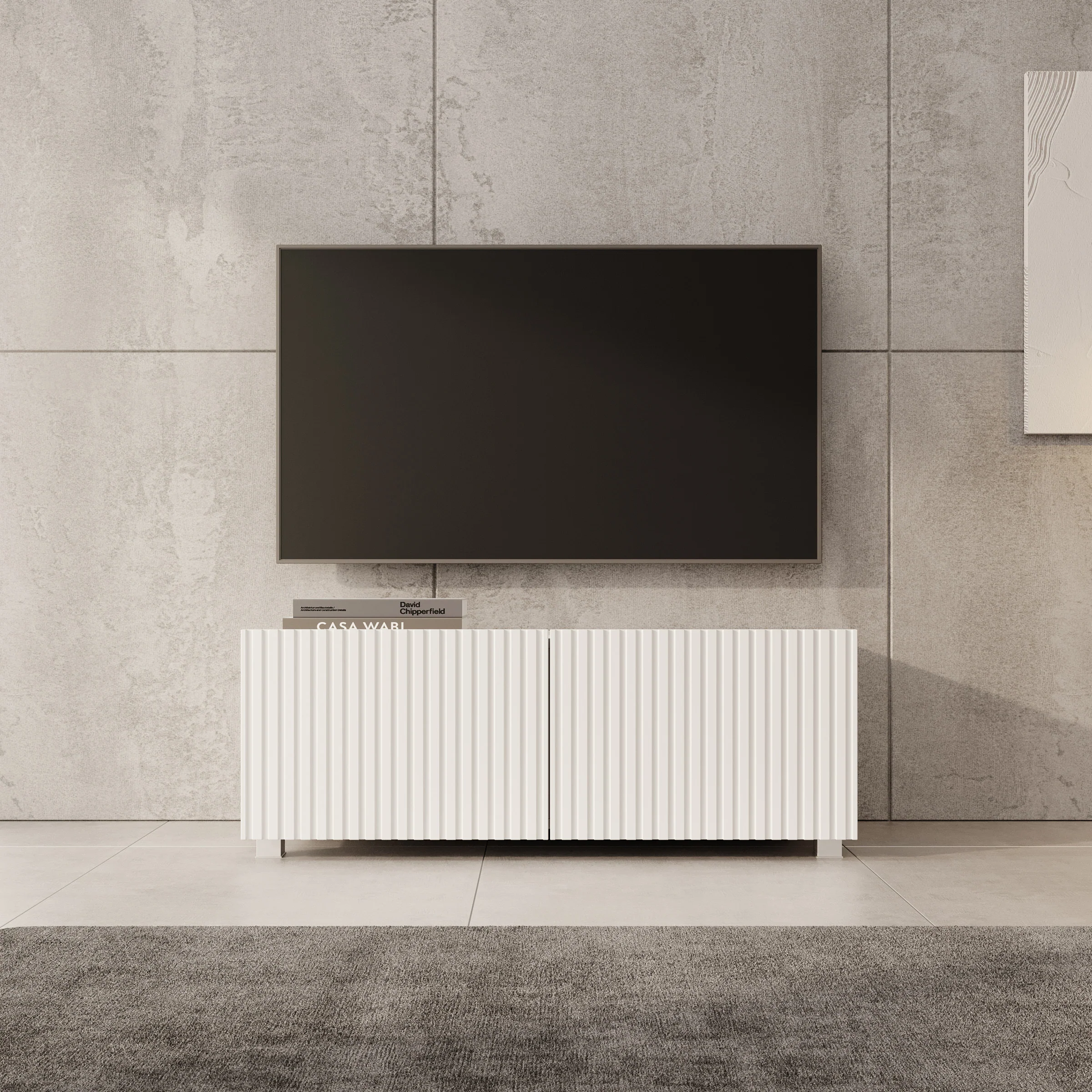 Kenderes - TV-Meubel - Wit - 100x41x38 cm - Image 4
