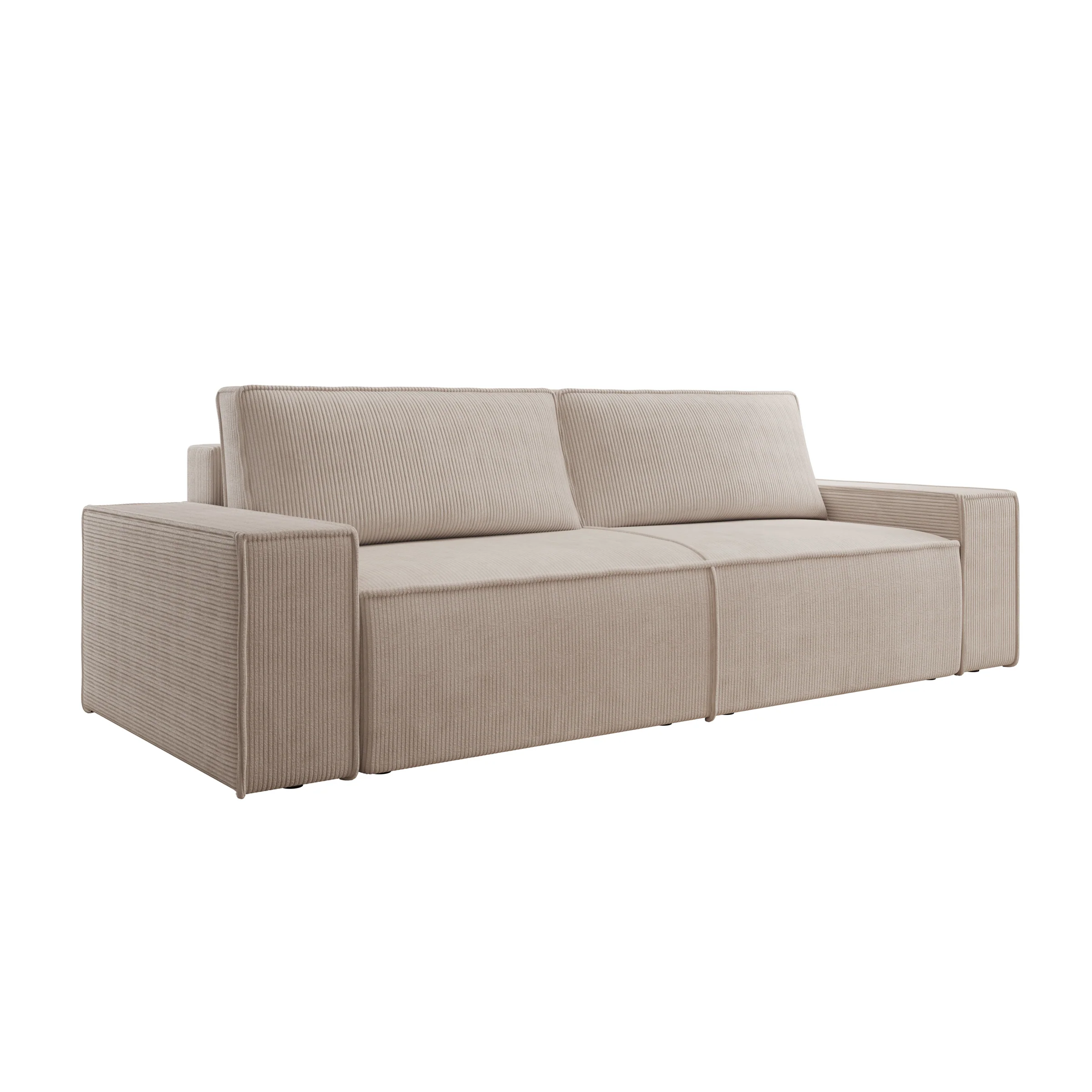 Khaos - 3-zitsbank - Ribstof beige - 245x90x82 cm - Image 5