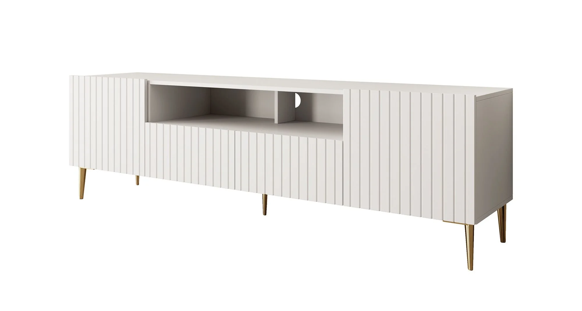 King - TV-Meubel - Wit - 180 cm - Image 6