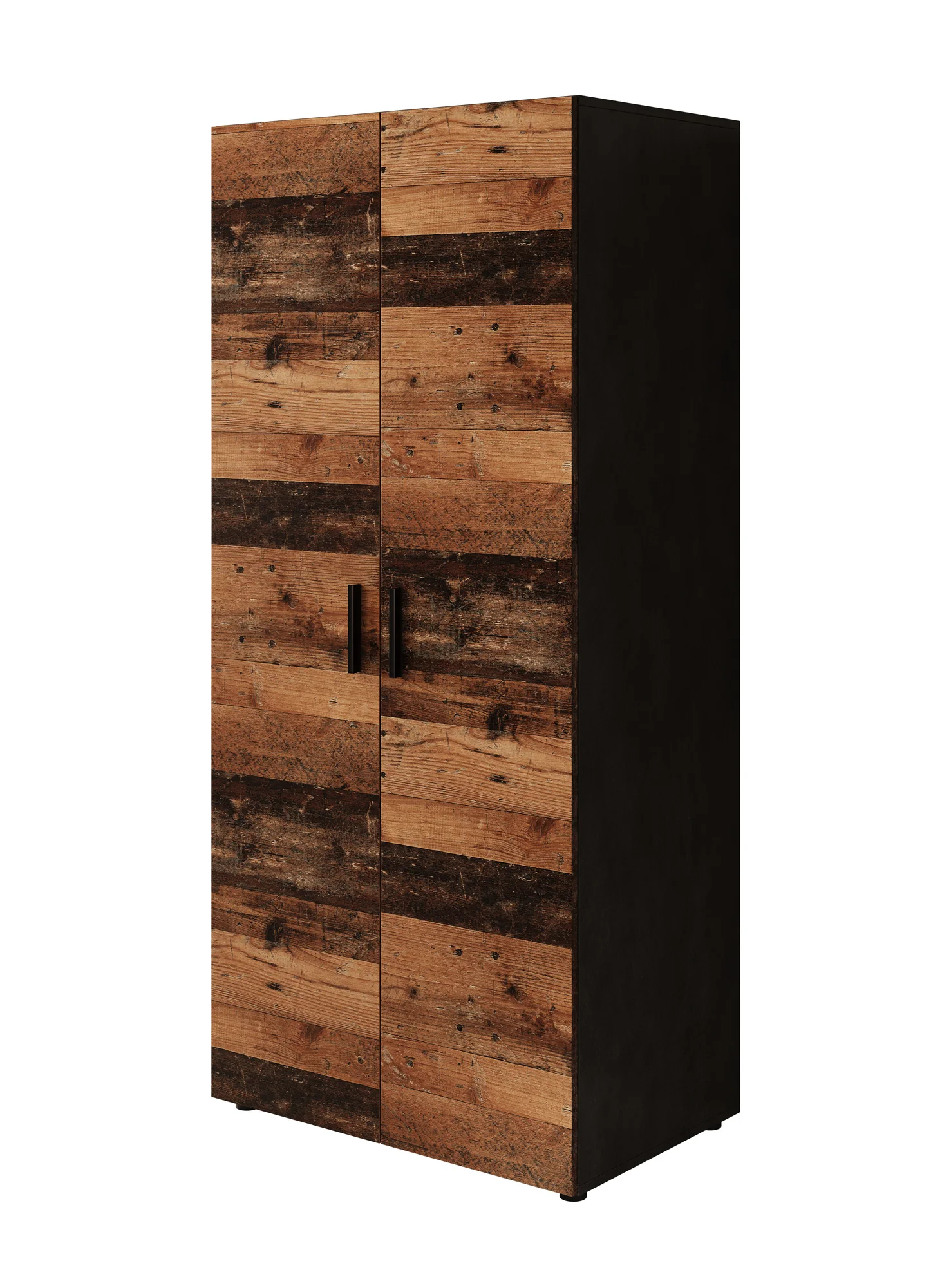 Bellini - Kledingkast 2-deurs - Donker old wood - 80x51x177 cm - Image 6