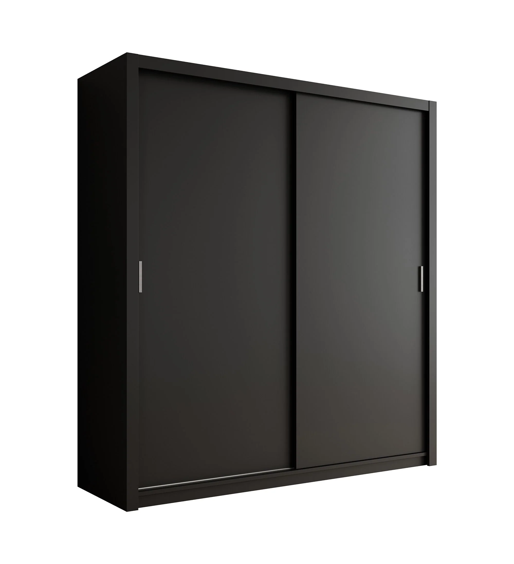 Blake - Kledingkast met schuifdeuren - Zwart - 200x62x215 cm - Image 6