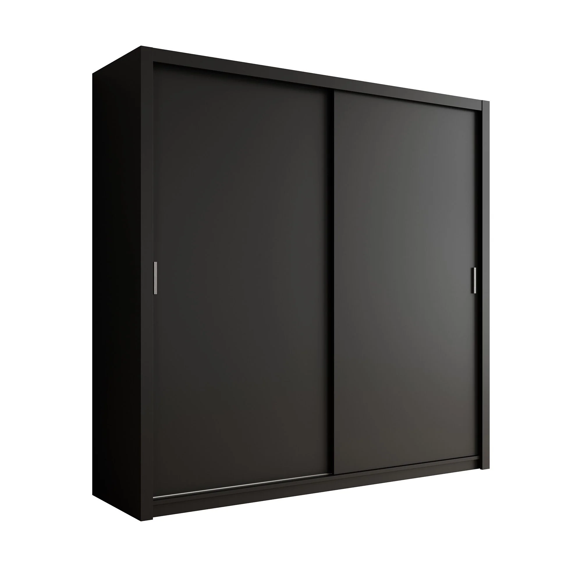 Blake - Kledingkast met schuifdeuren - Zwart - 220x62x215 cm - Image 6